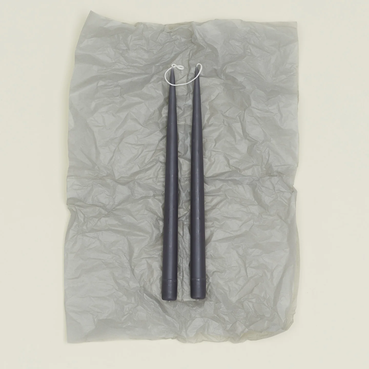 Hand Dipped Taper Set - Charcoal - Image 2