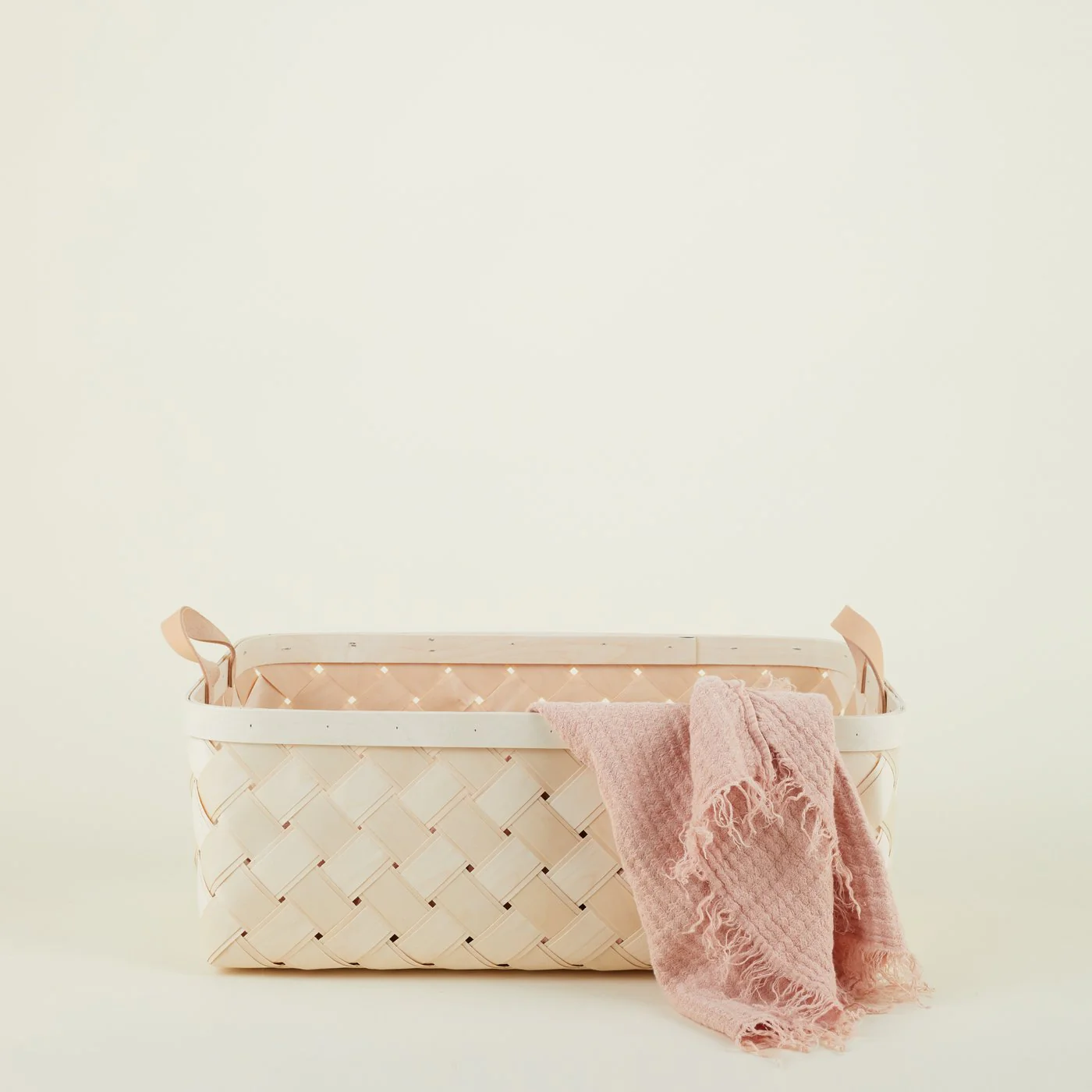 Birch + Leather Basket - Image 9