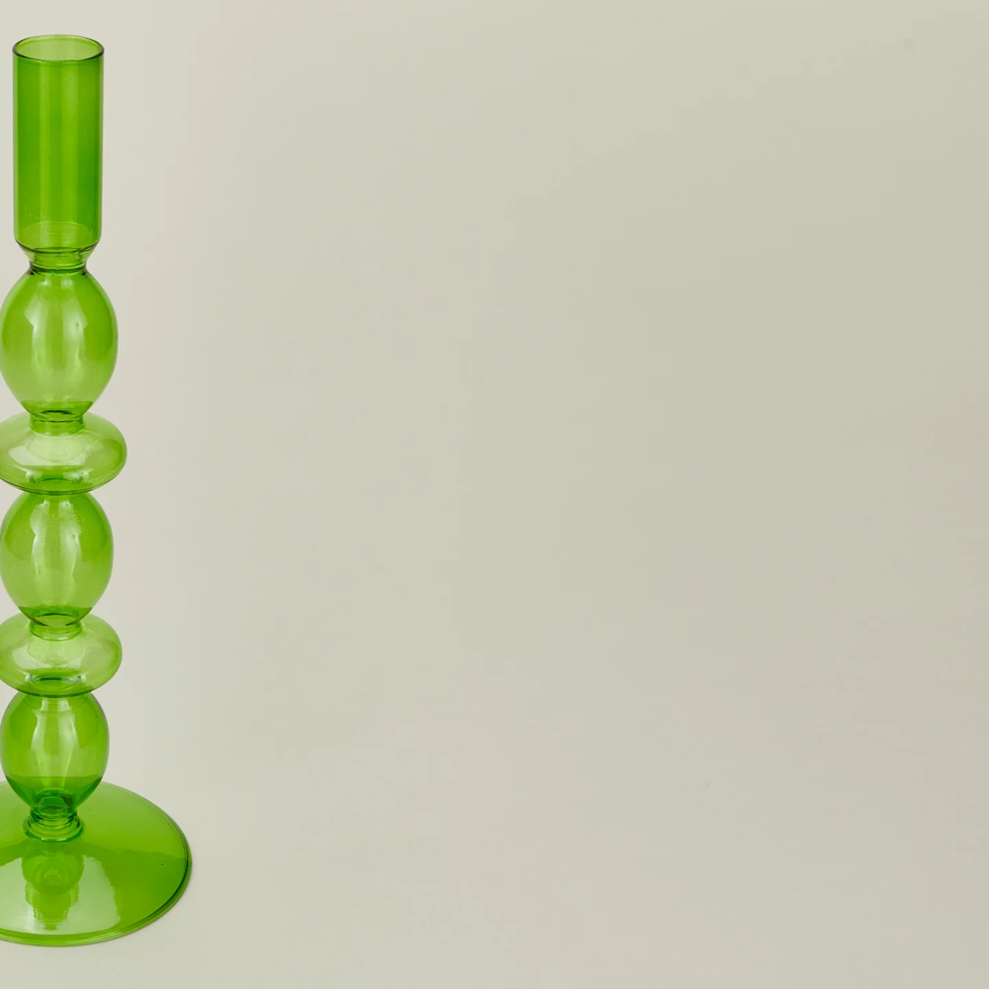 Bubble Candle Holder, Set of 2 - Green - Image 3