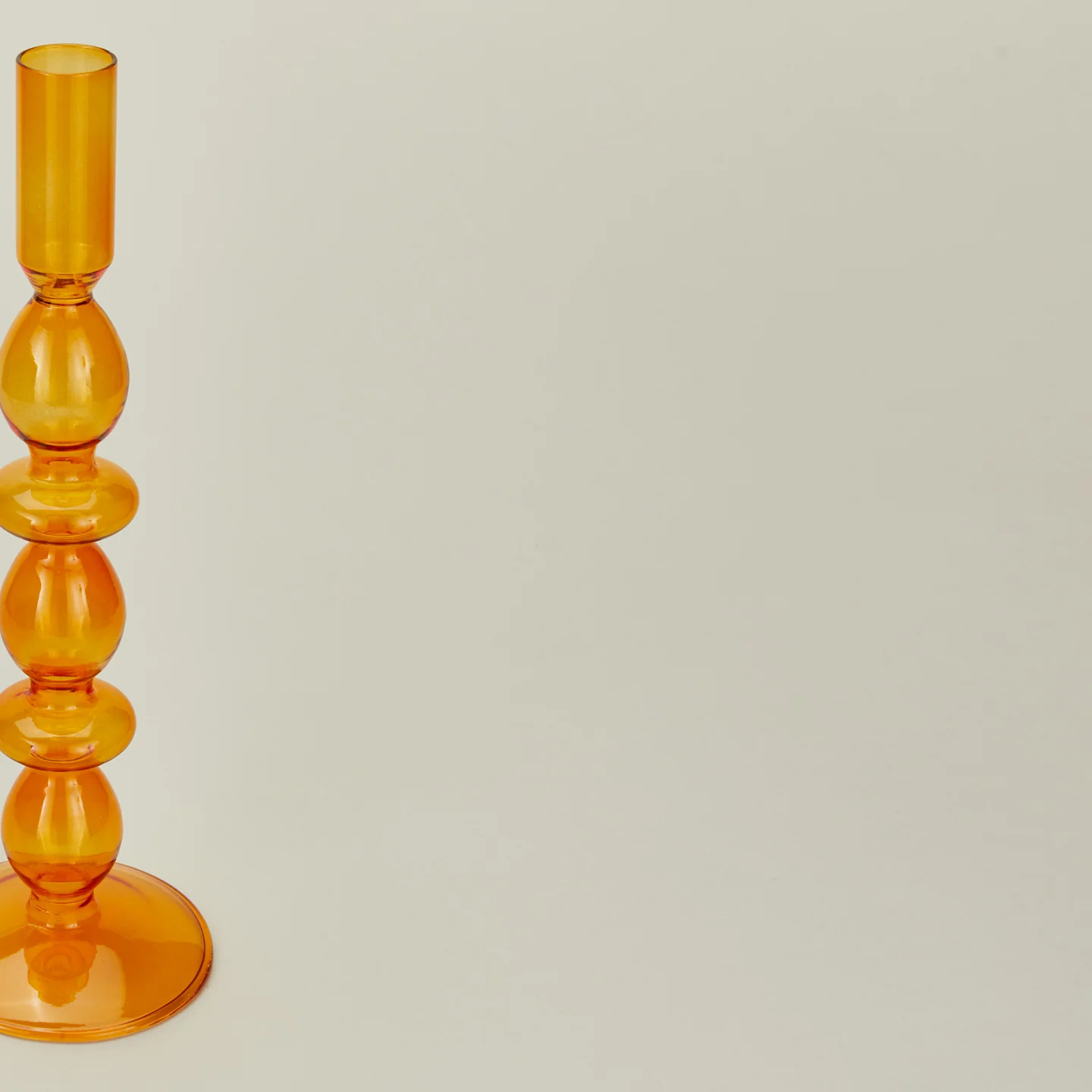 Bubble Candle Holder, Set of 2 - Orange - Image 3