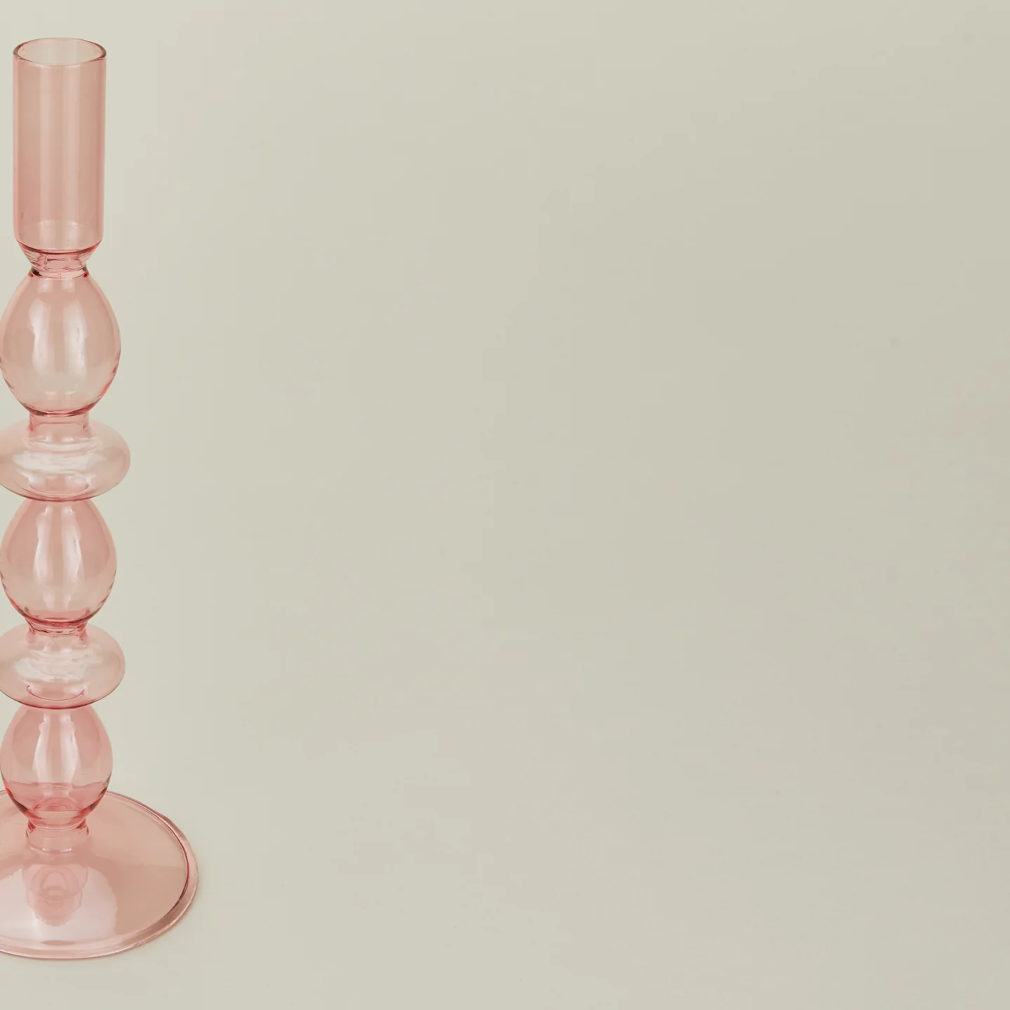 Bubble Candle Holder, Set of 2 - Pink - Image 3