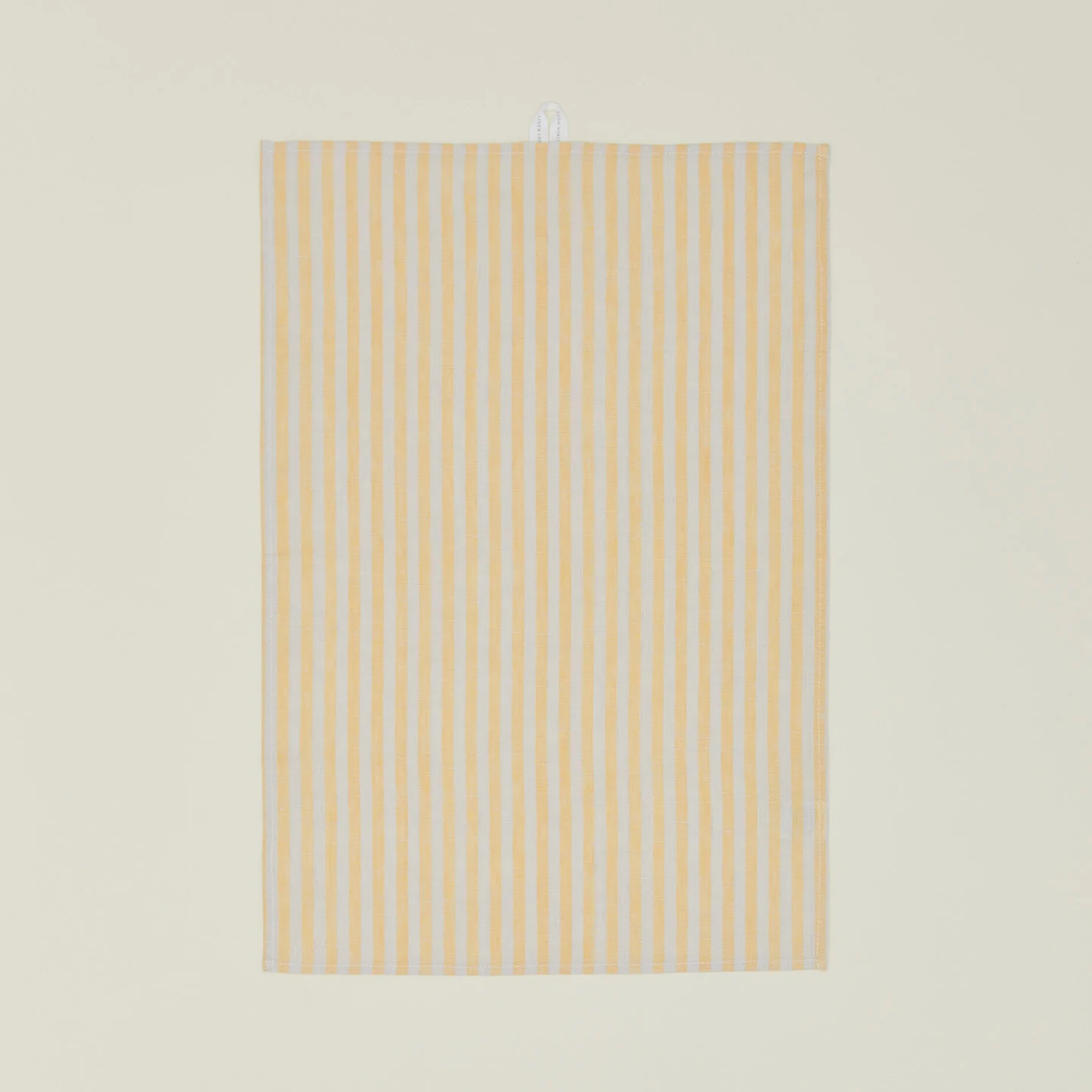 Chambray Stripe Kitchen Towel - Yellow - Image 2