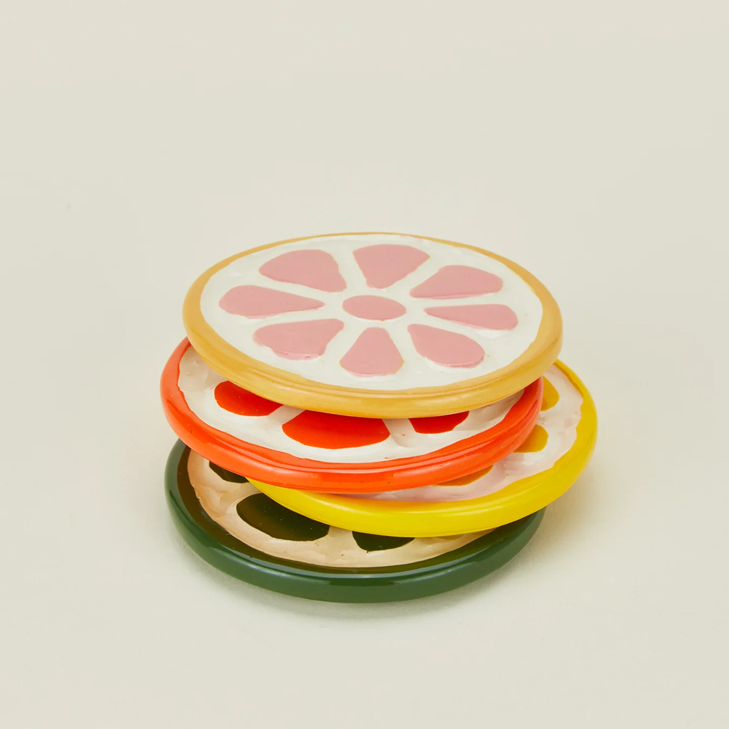 Citrus Ceramic Coasters, Set of 4 - Image 5