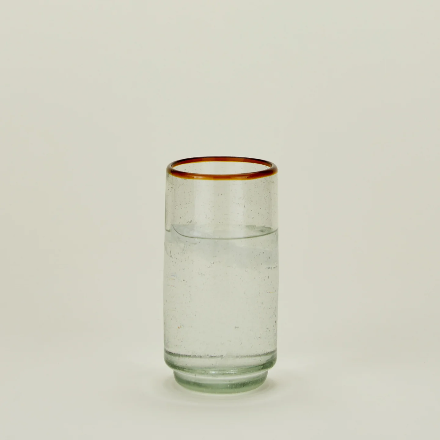 Color Rim Stacking Glass - Amber - Image 4