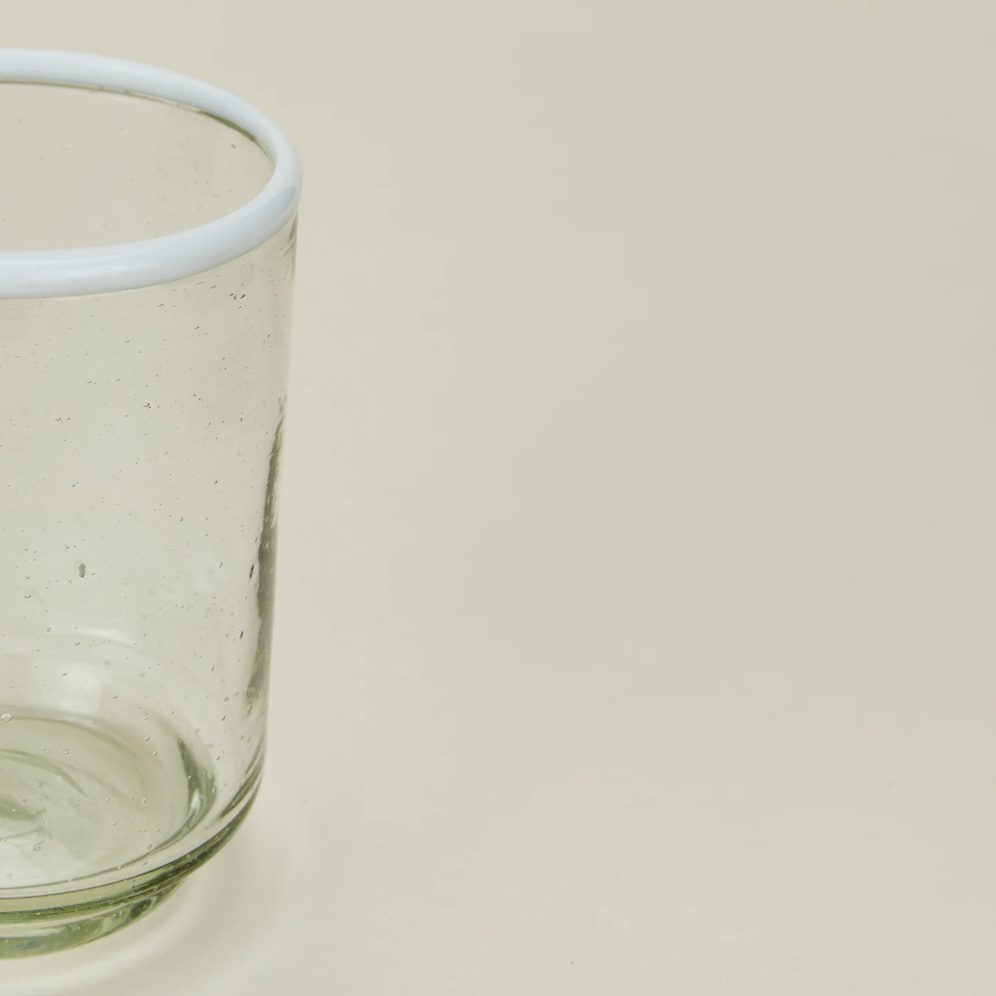 Color Rim Stacking Glass - White - Image 5