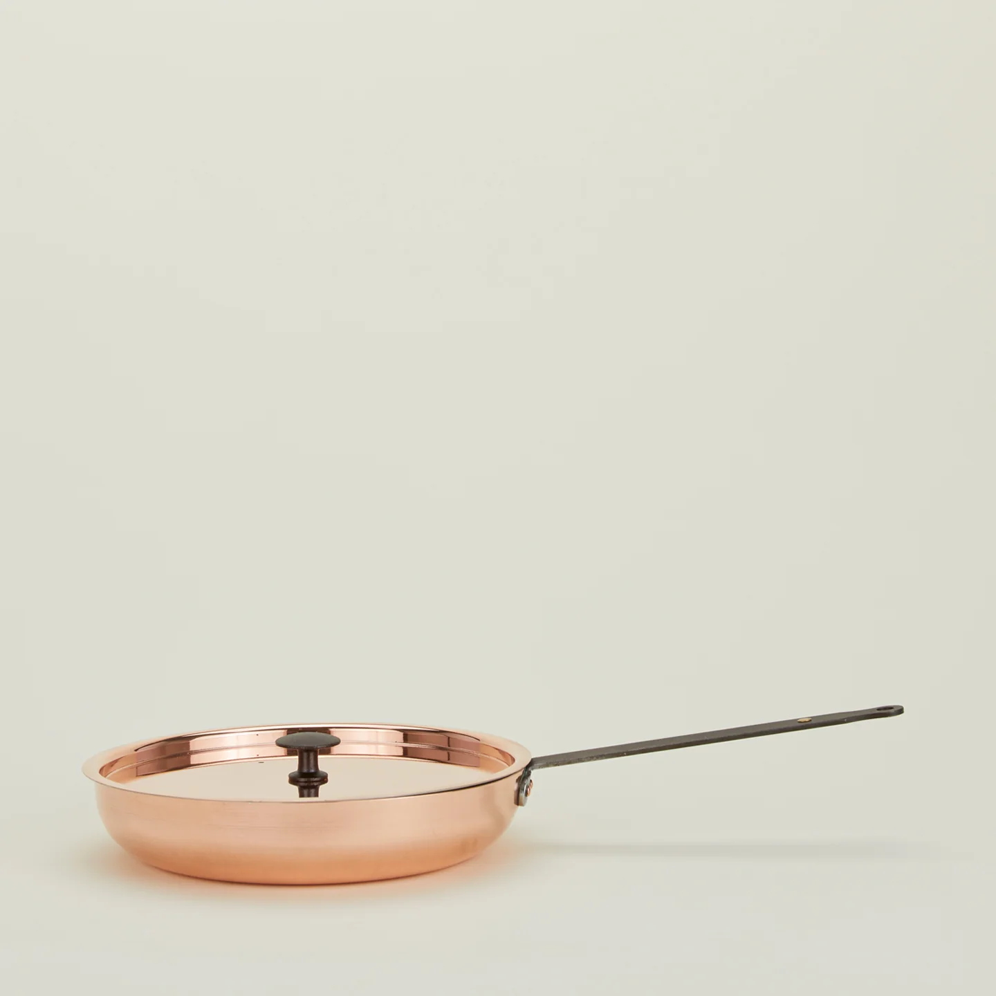 Copper Frying Pan with Lid
