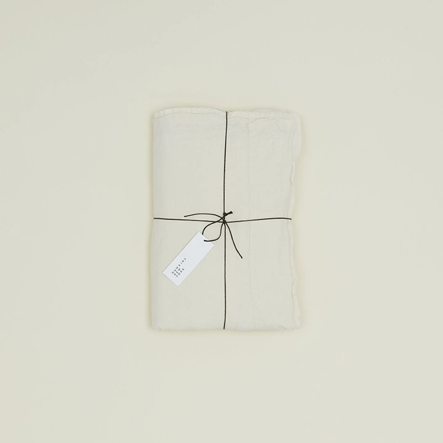 Simple Linen Flat Sheet - Ivory - Image 4