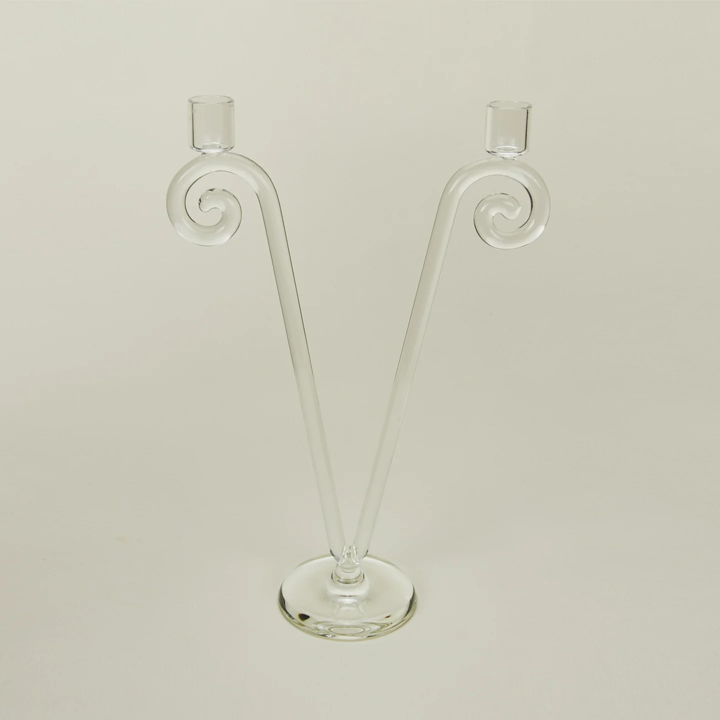 Double Stem Spiral Candle Holder - Image 3