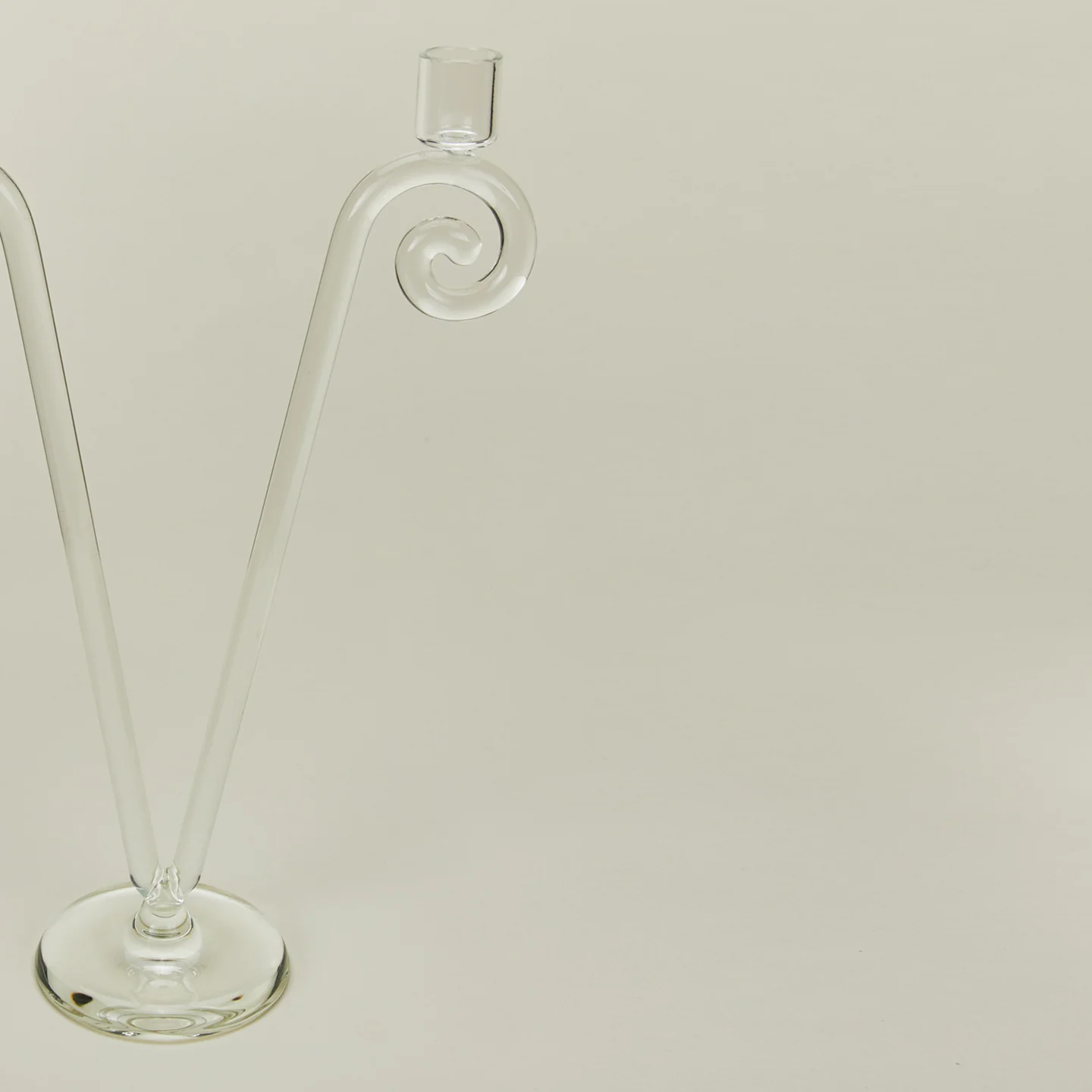Double Stem Spiral Candle Holder - Image 4