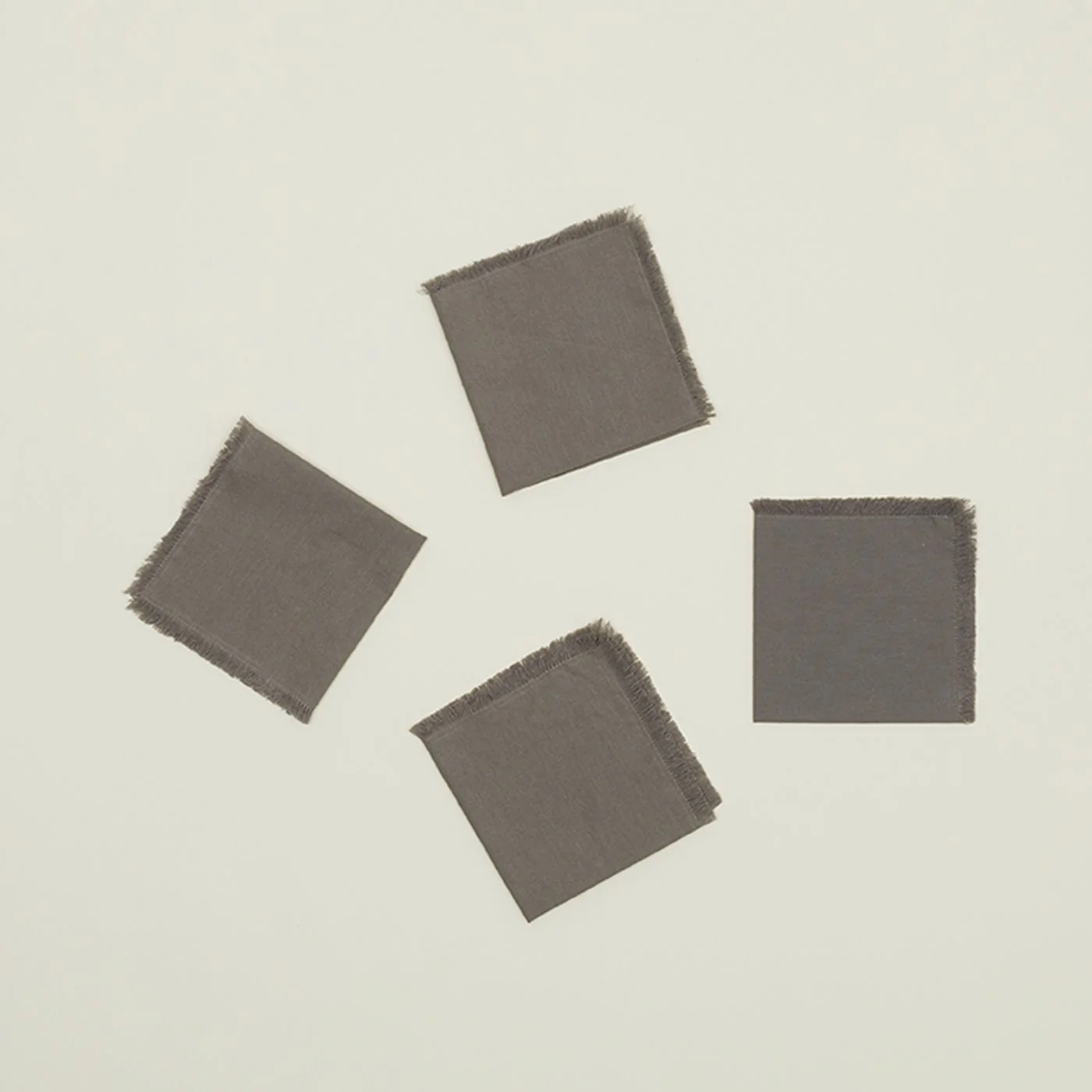 Essential Cocktail Napkins, Set of 4 - Dark Grey