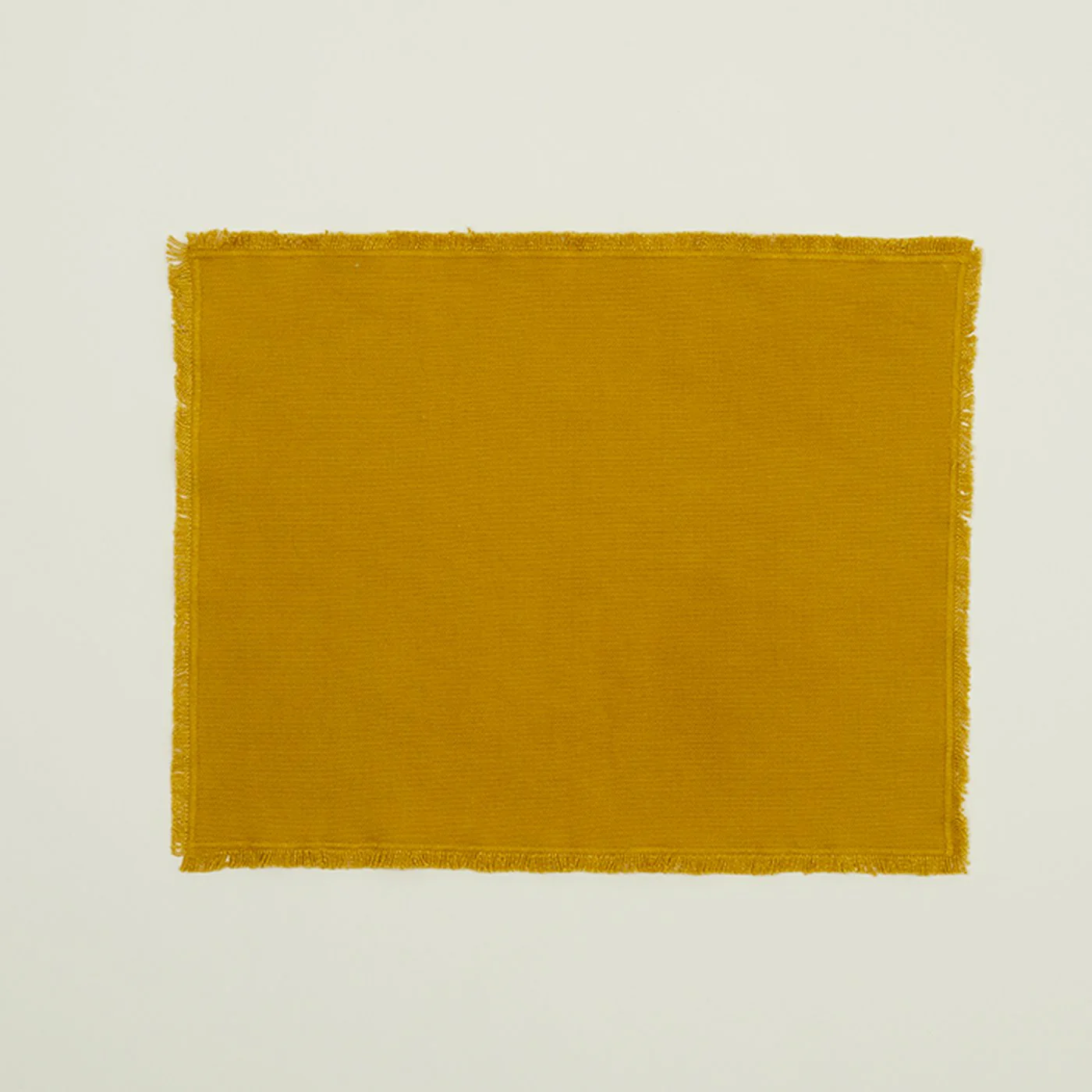 Essential Cotton Placemat, Set of 4 - Mustard - Image 2