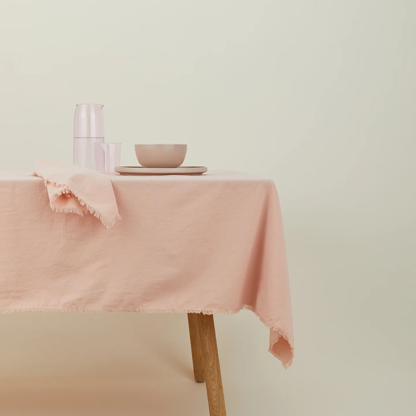 Essential Cotton Tablecloth - Blush - Image 2