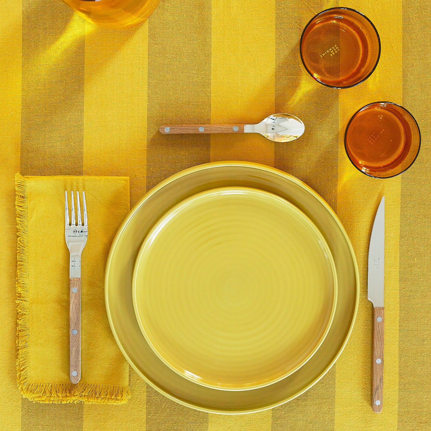 Essential Dinner Napkin, Set of 4 - Mustard - Image 5