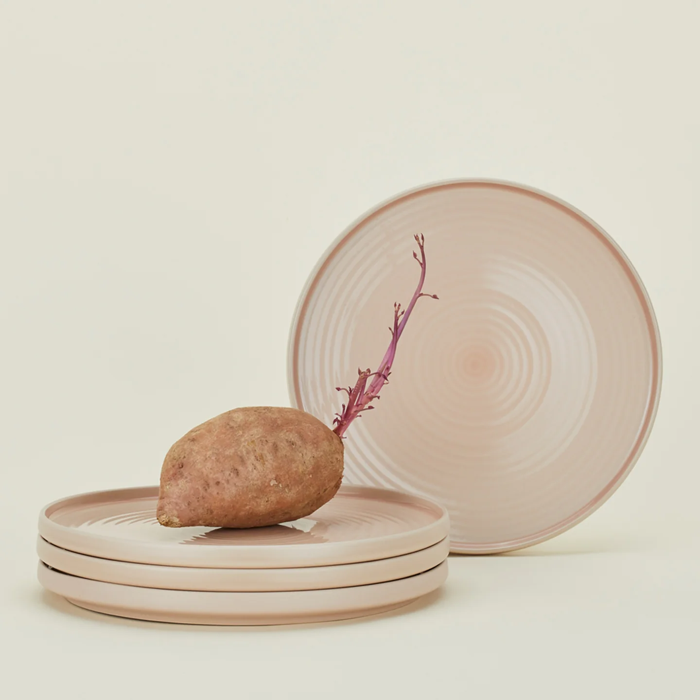 Essential Dinner Plate, Set of 4 - Blush - Image 2
