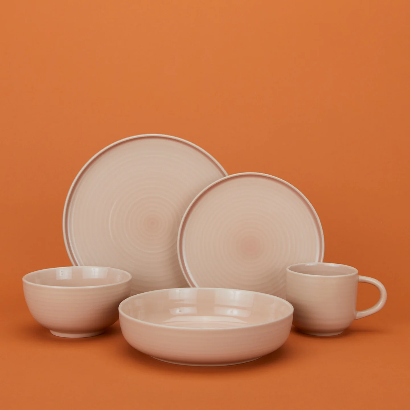 Essential Dinner Plate, Set of 4 - Blush - Image 5