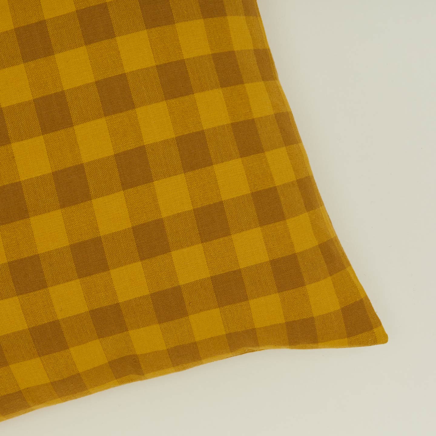 Essential Gingham 18x18 Pillow - Mustard/Bronze - Image 2