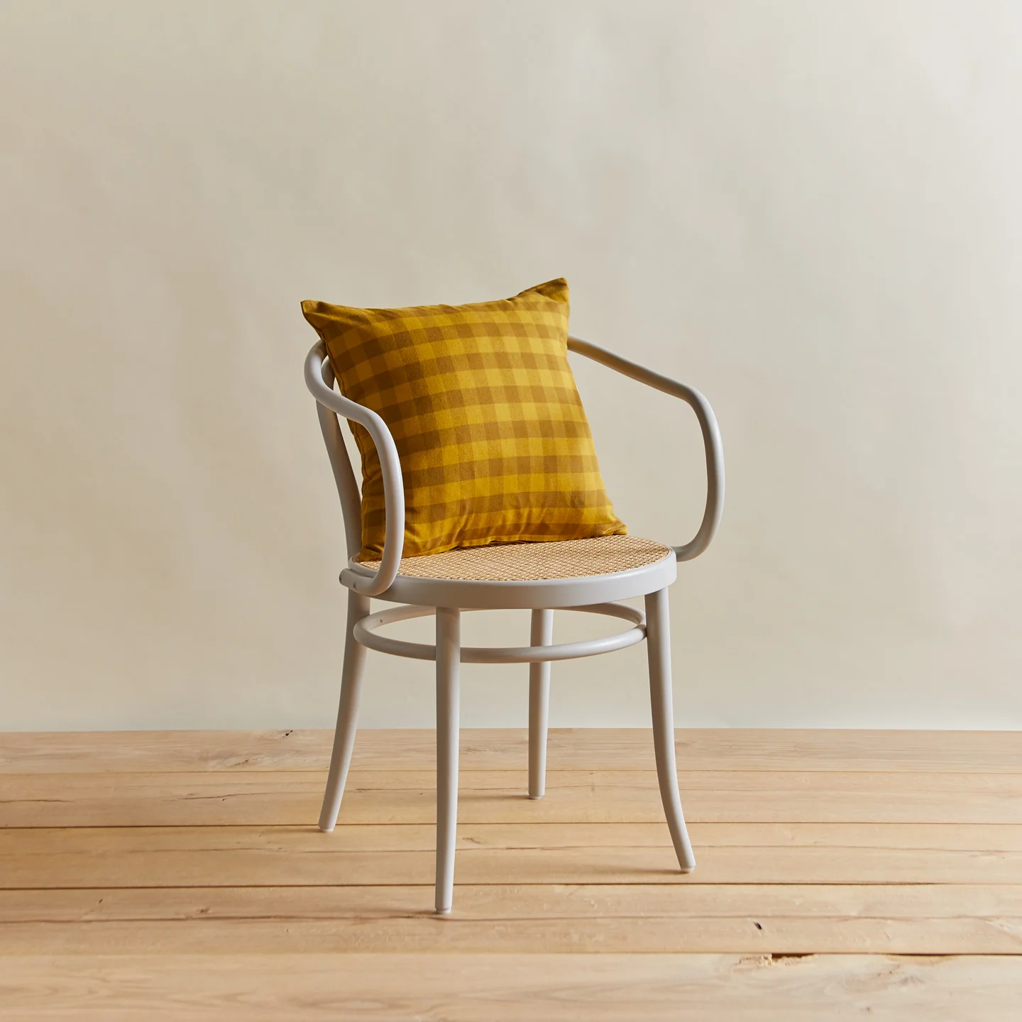 Essential Gingham 18x18 Pillow - Mustard/Bronze - Image 4