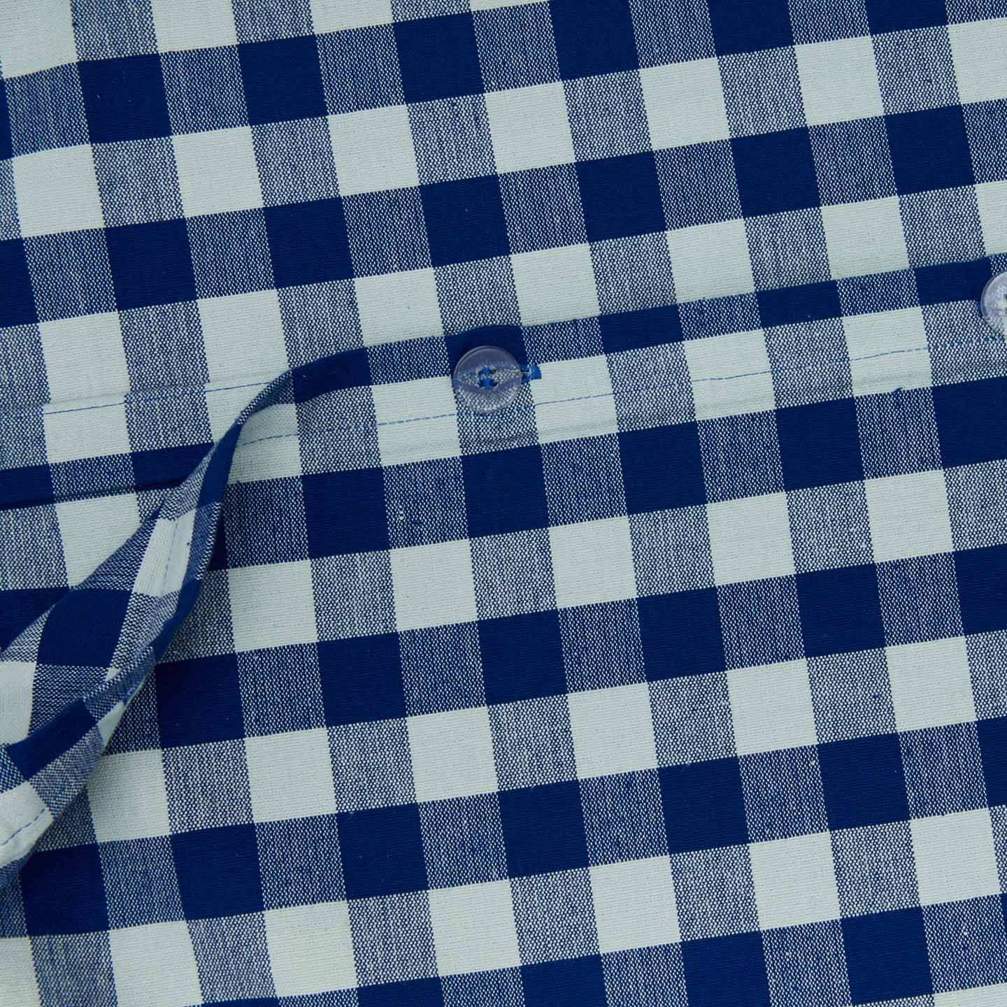 Essential Gingham Duvet - Sky/Blue - Image 3