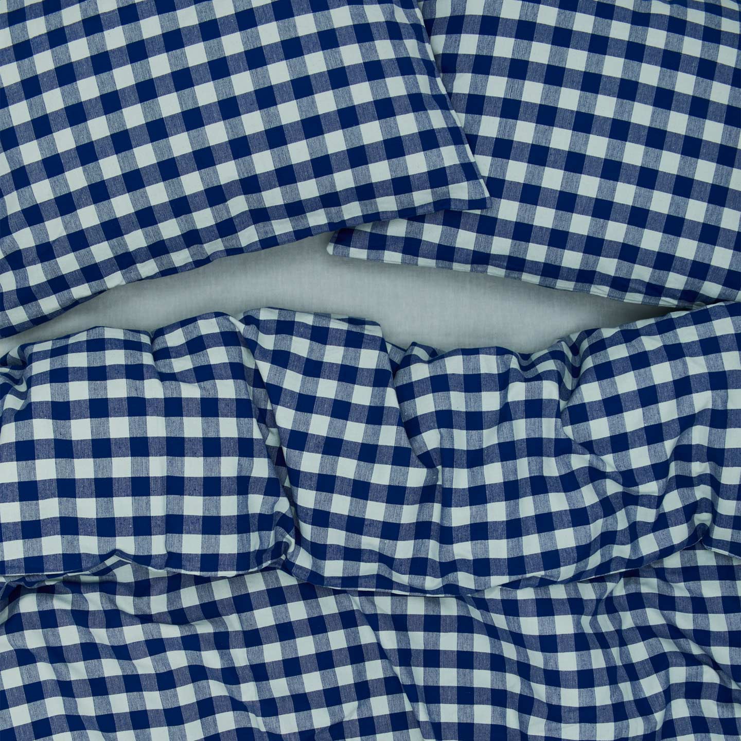Essential Gingham Pillowcases, Set of 2 - Sky/Blue - Image 3