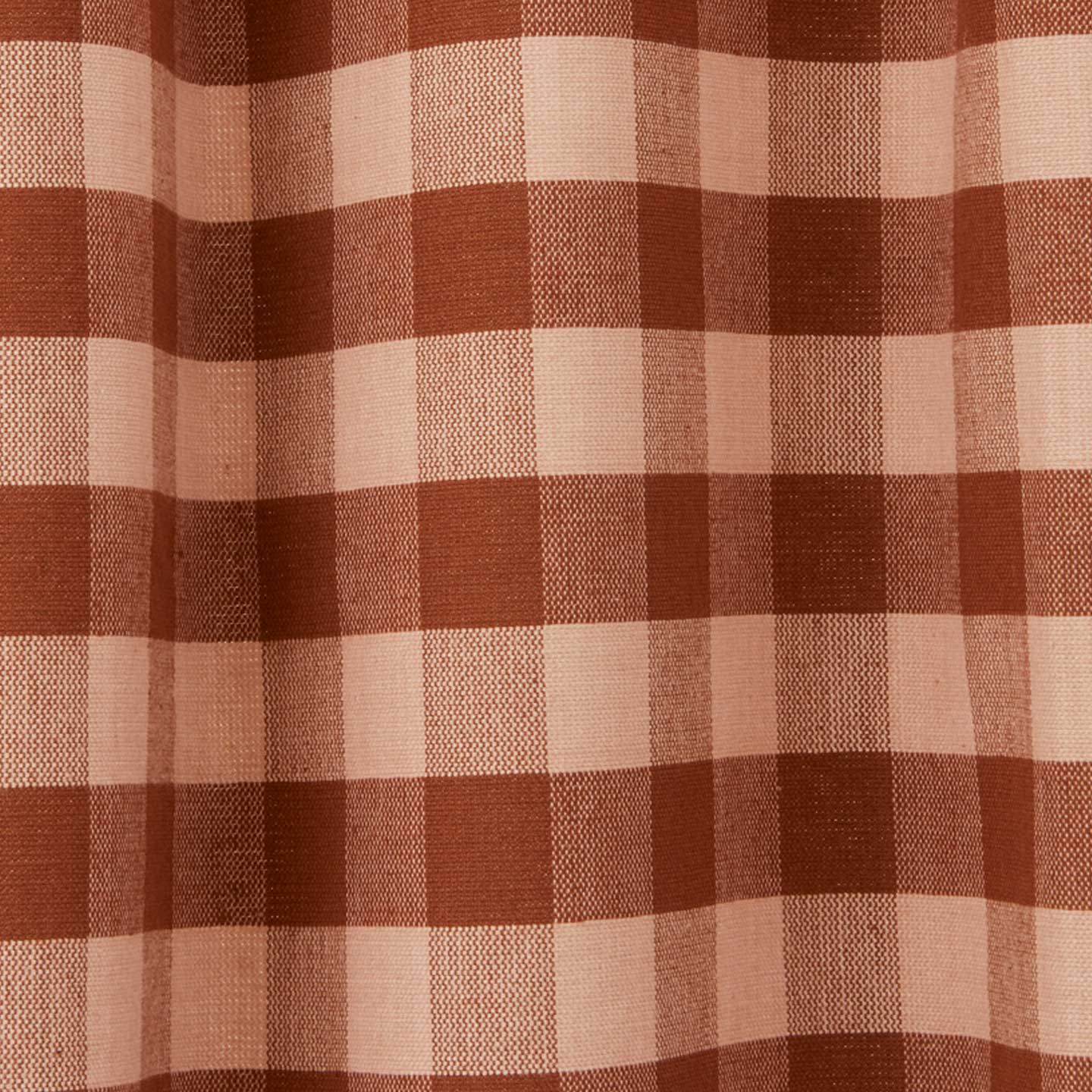 Essential Gingham Shower Curtain - Blush/Terracotta - Image 3