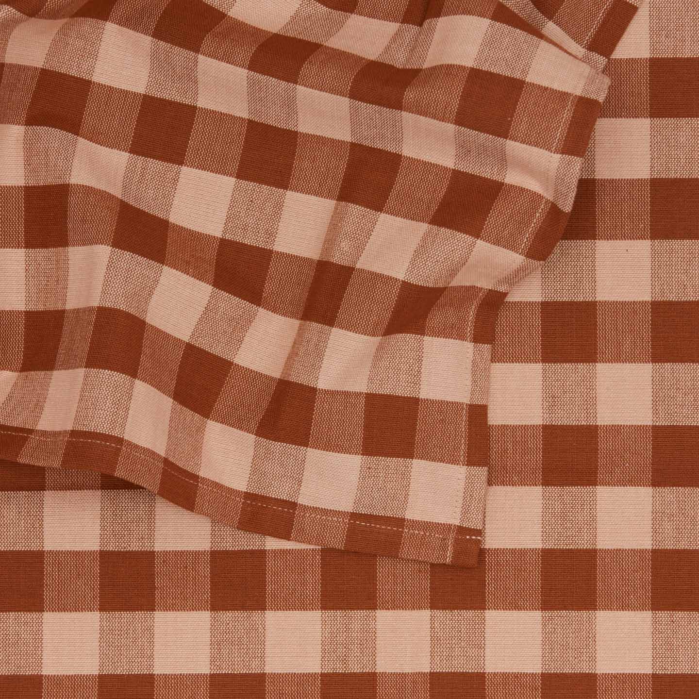 Essential Gingham Tablecloth - Blush/Terracotta - Image 3