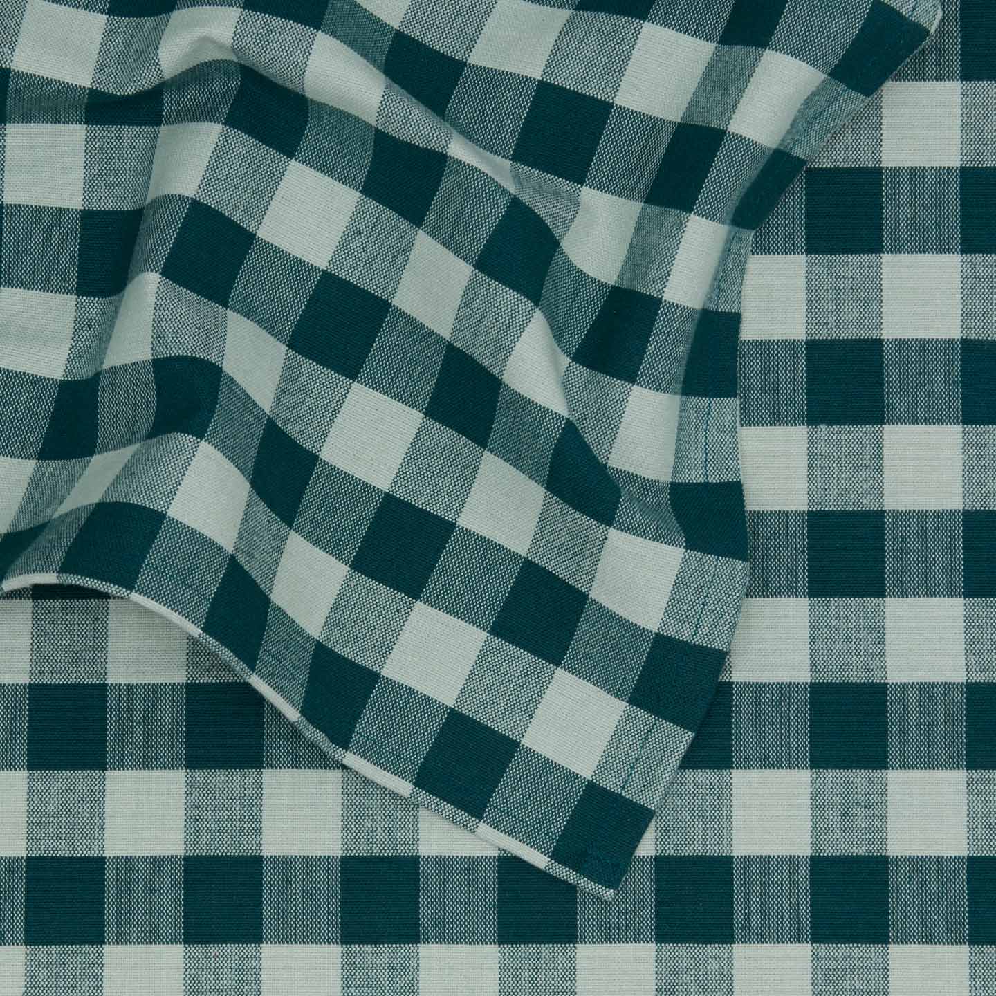 Essential Gingham Tablecloth - Sky/Peacock - Image 3