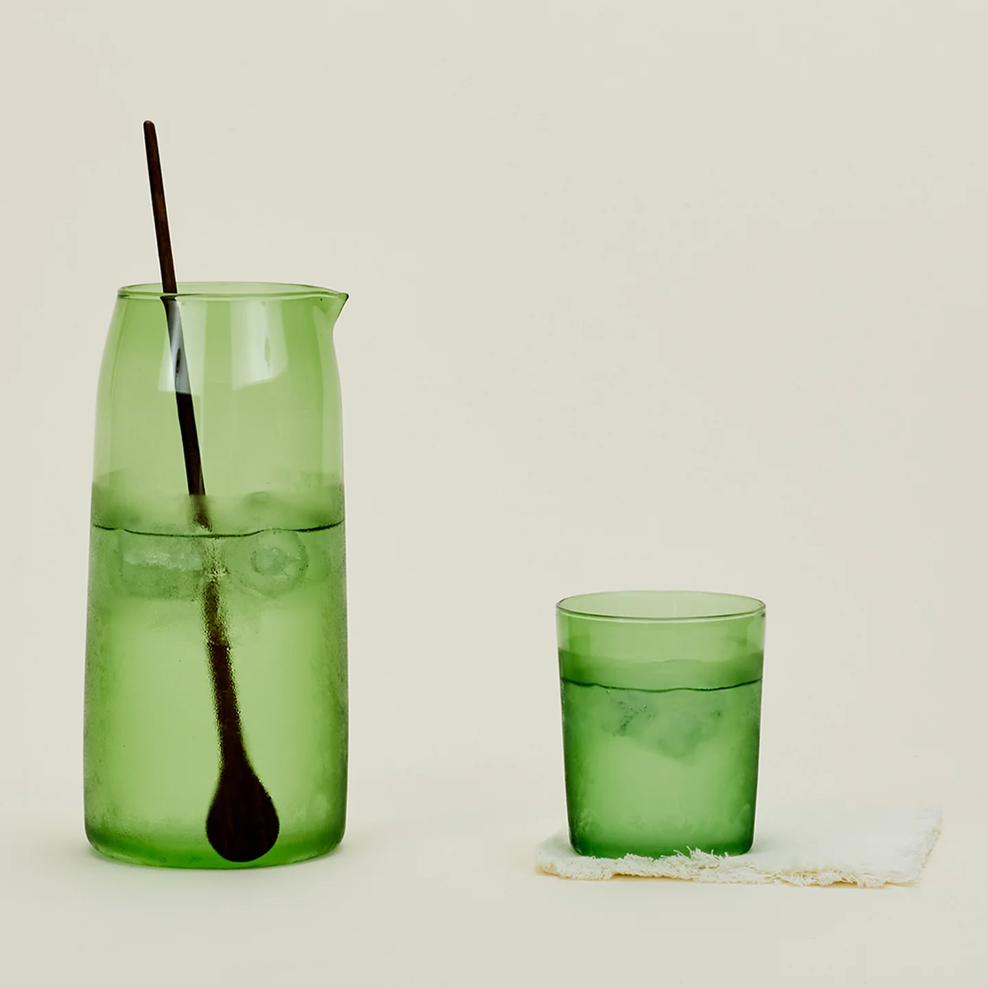 Essential Glassware Pitcher - Green - Image 3