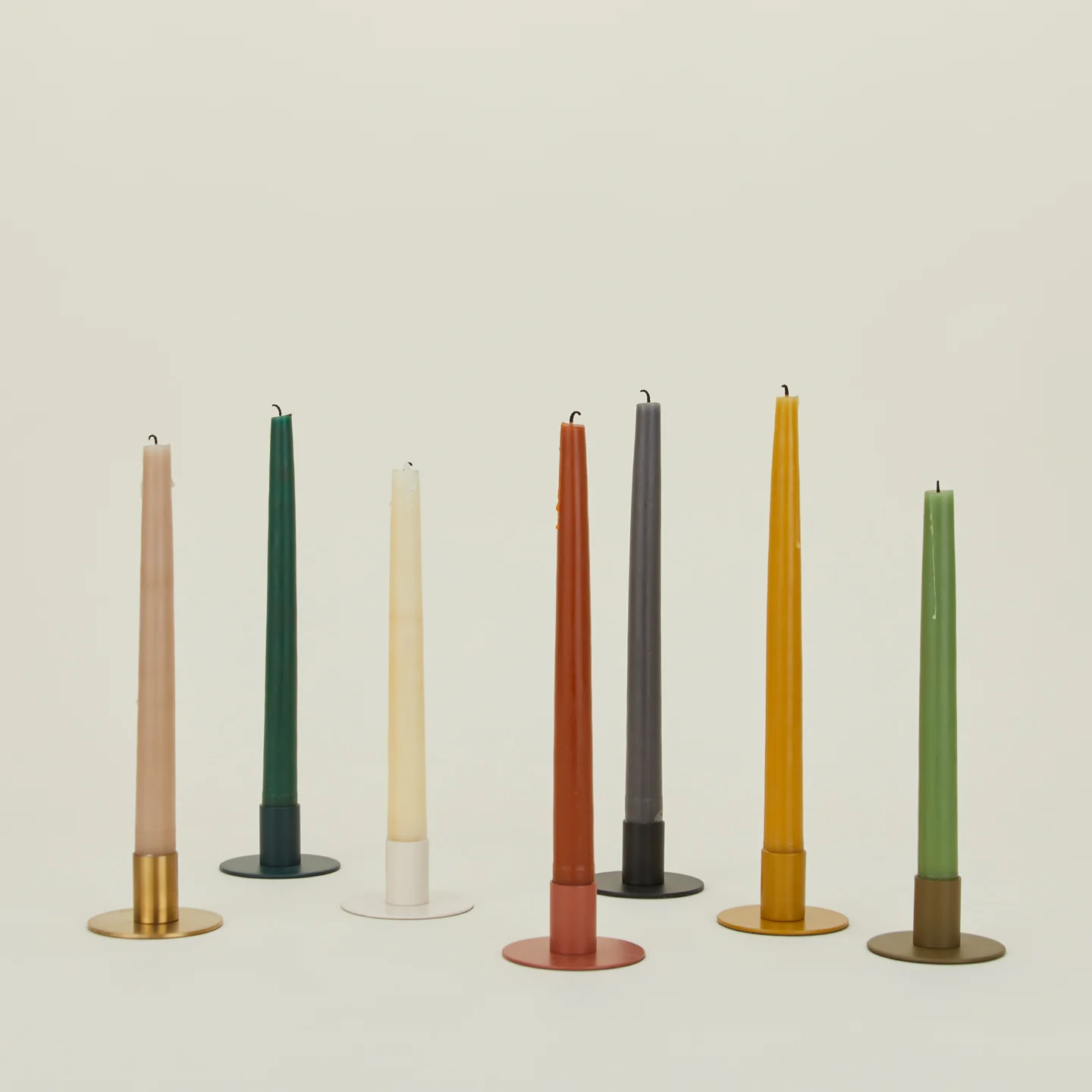 Essential Metal Candle Holders, Set of 2 - Ivory - Image 6