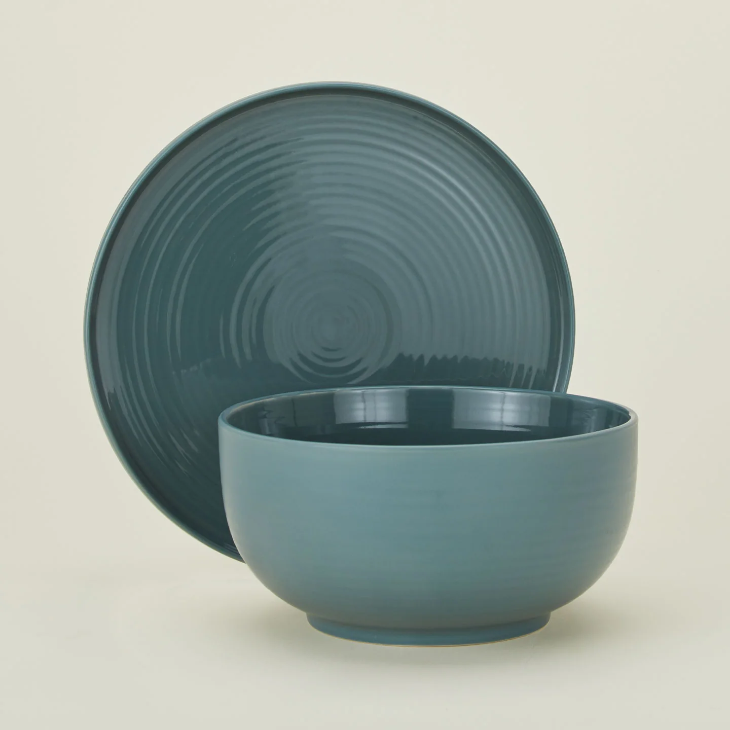 Essential Serveware, 2 Piece Set - Peacock