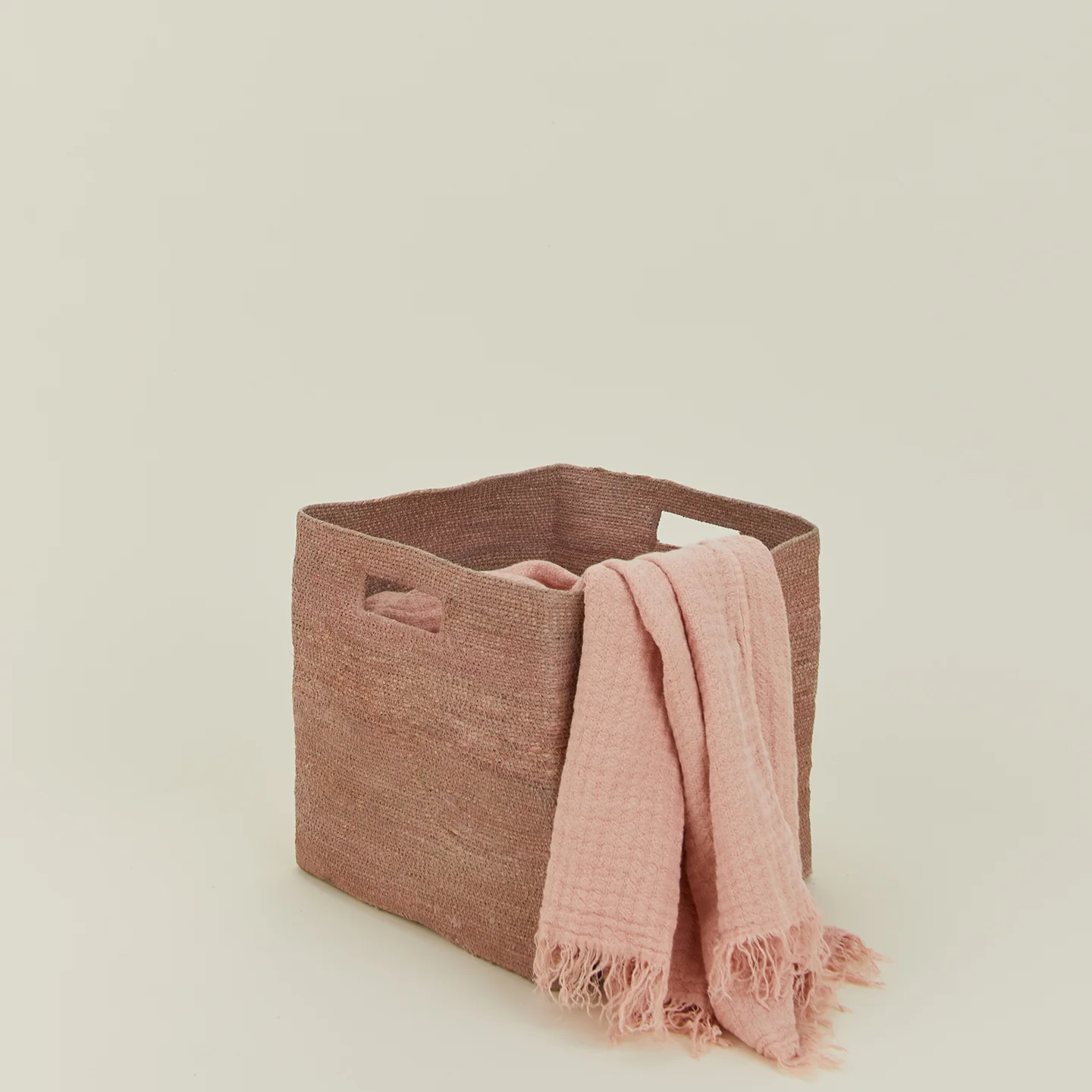 Essential Square Basket - Blush - Image 2