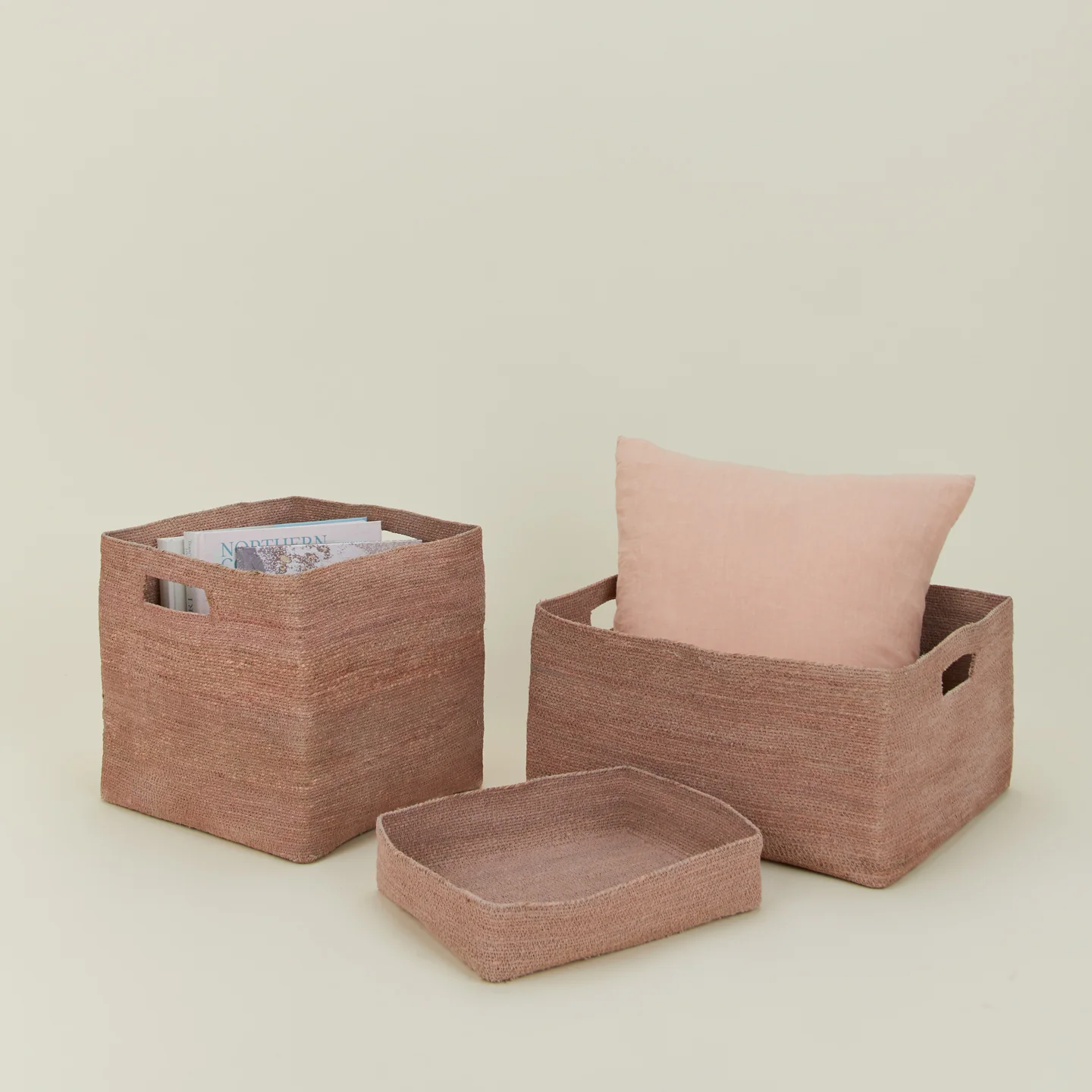Essential Square Basket - Blush - Image 3