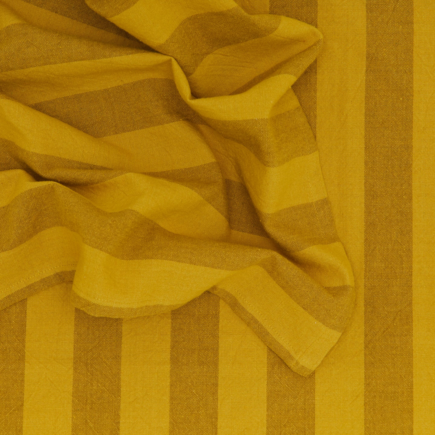 Essential Striped Dinner Napkin, Set of 4 - Mustard/Bronze - Image 4