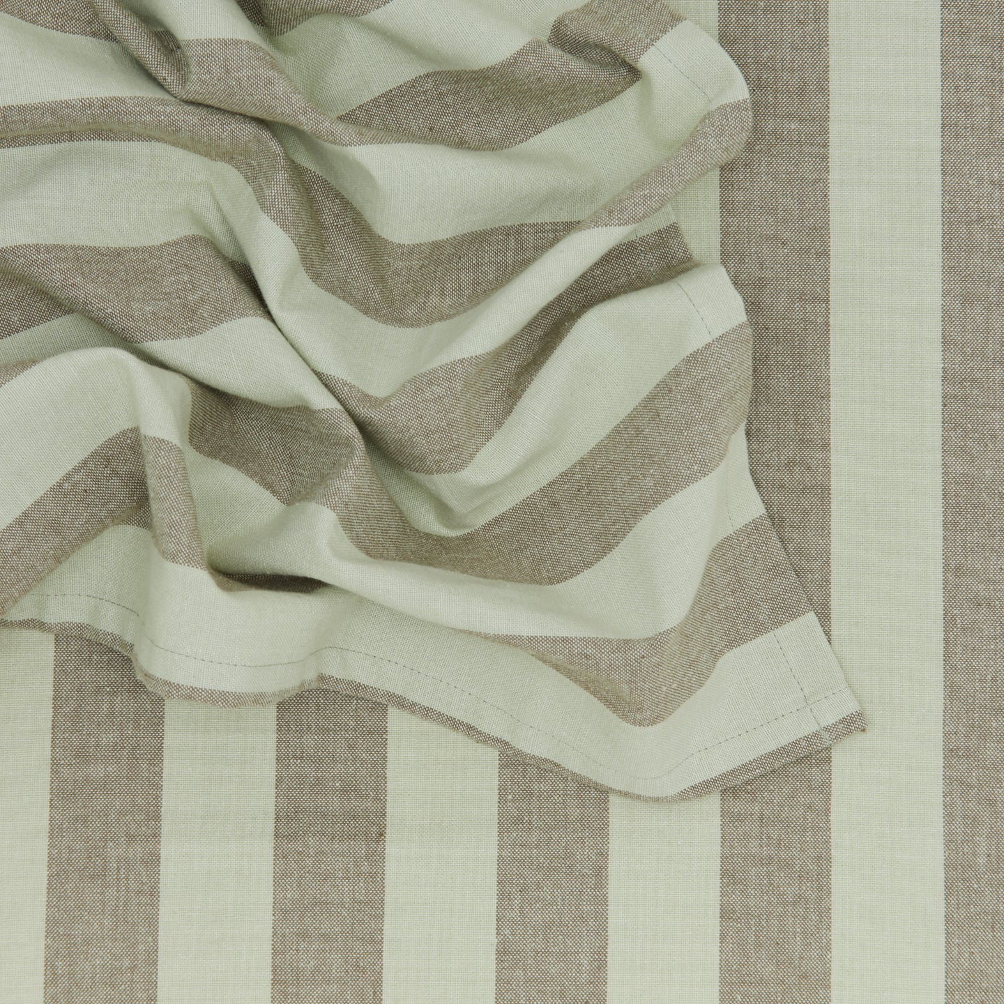 Essential Striped Dinner Napkin, Set of 4 - Sage/Olive - Image 4
