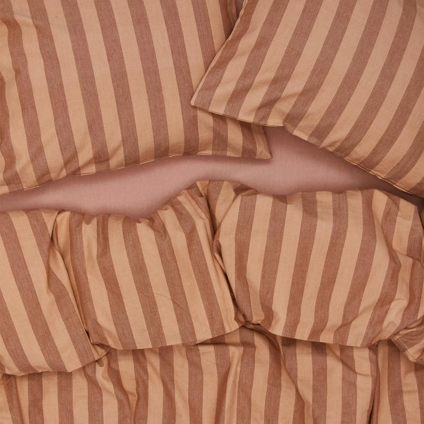 Essential Striped Pillowcases, Set of 2 - Blush/Terracotta - Image 3