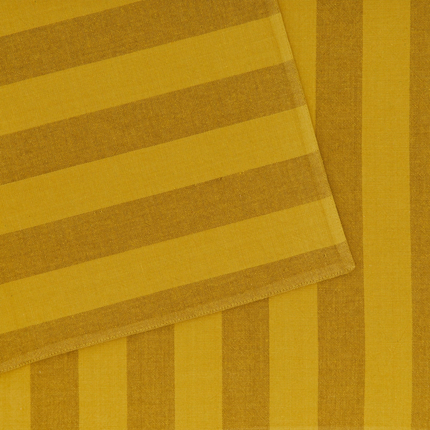 Essential Striped Placemat, Set of 4 - Mustard/Bronze - Image 3