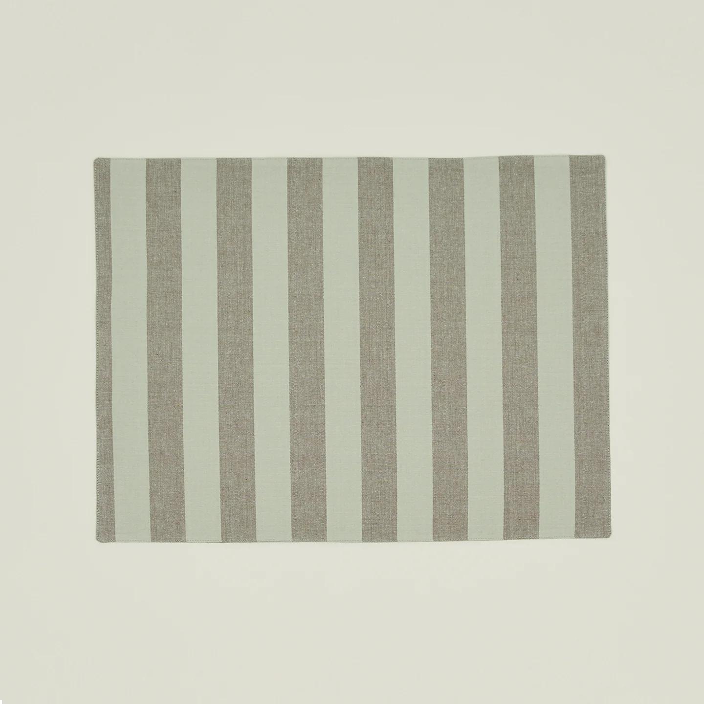 Essential Striped Placemat, Set of 4 - Sage/Olive