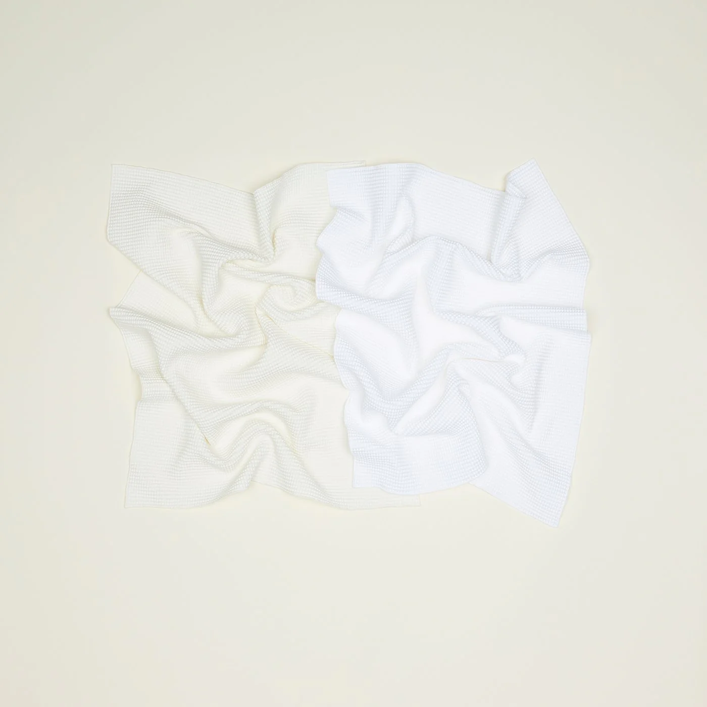 Essential Waffle Dish Towel - Ivory/White