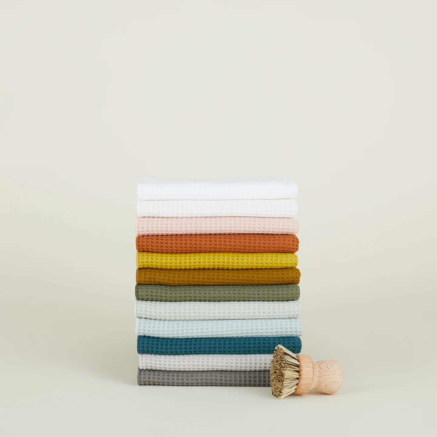 Essential Waffle Dish Towel - Ivory/White - Image 3