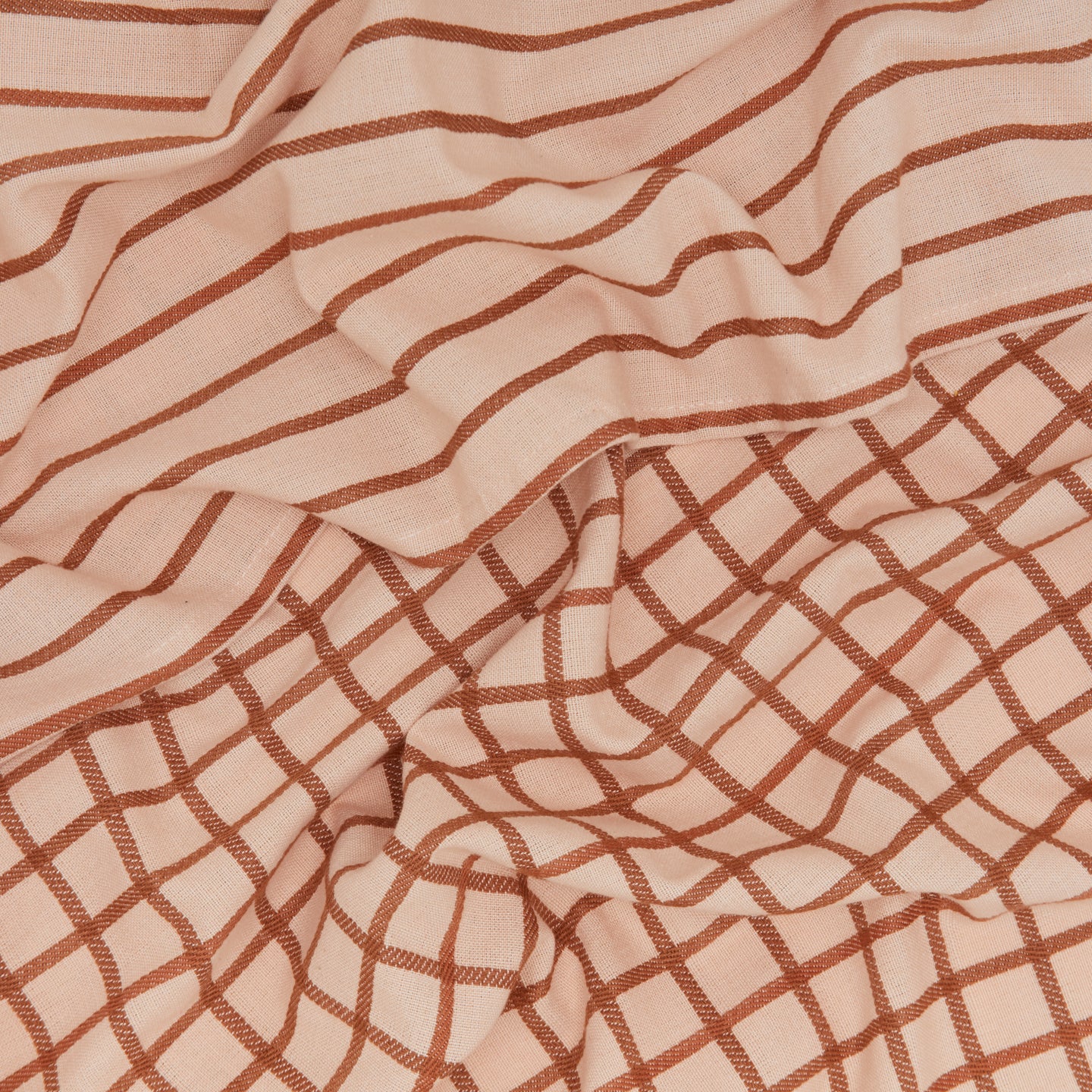 Essential Yarn Dyed Dish Towel, Set of 2 - Blush/Terracotta - Image 3