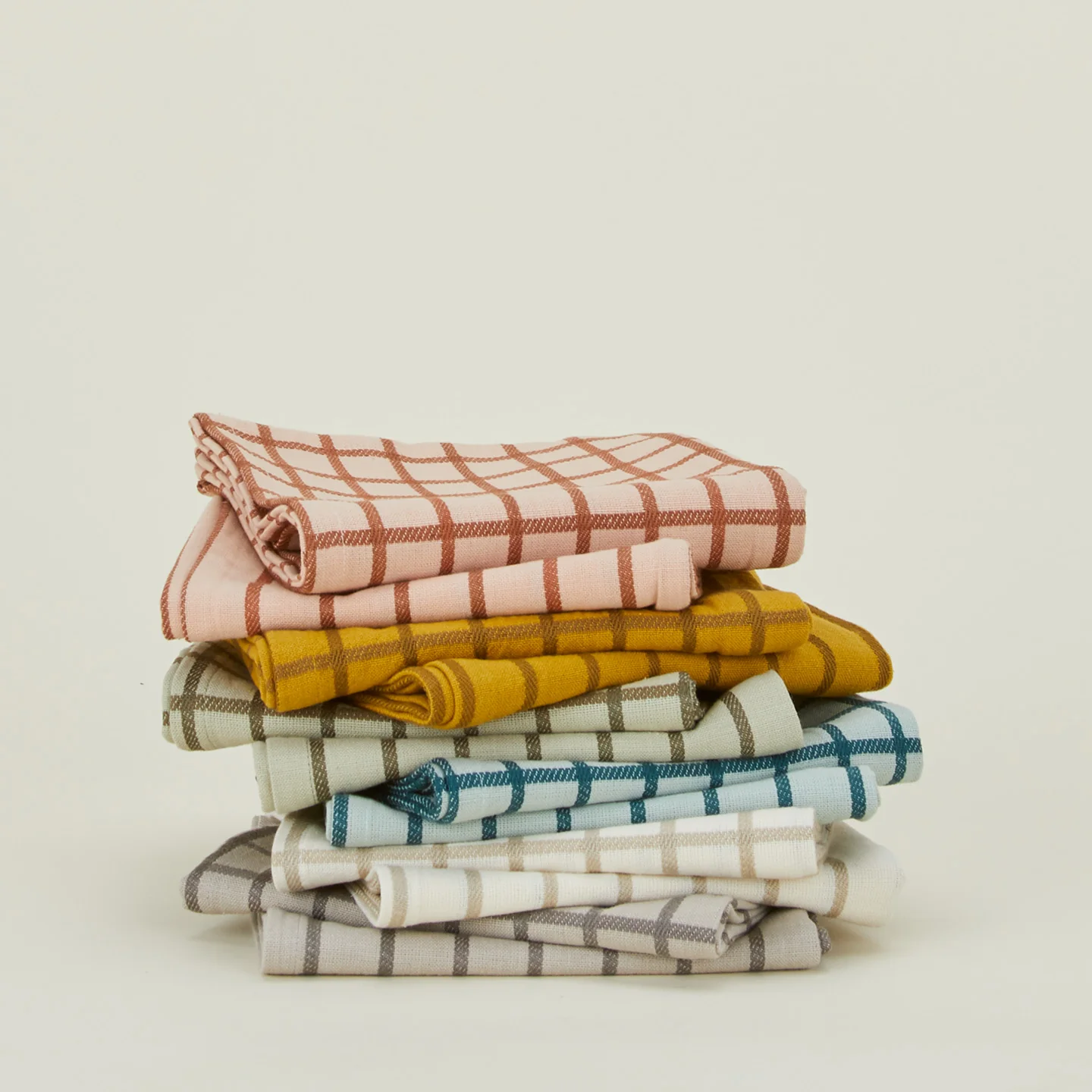 Essential Yarn Dyed Dish Towel, Set of 2 - Ivory/Flax - Image 5