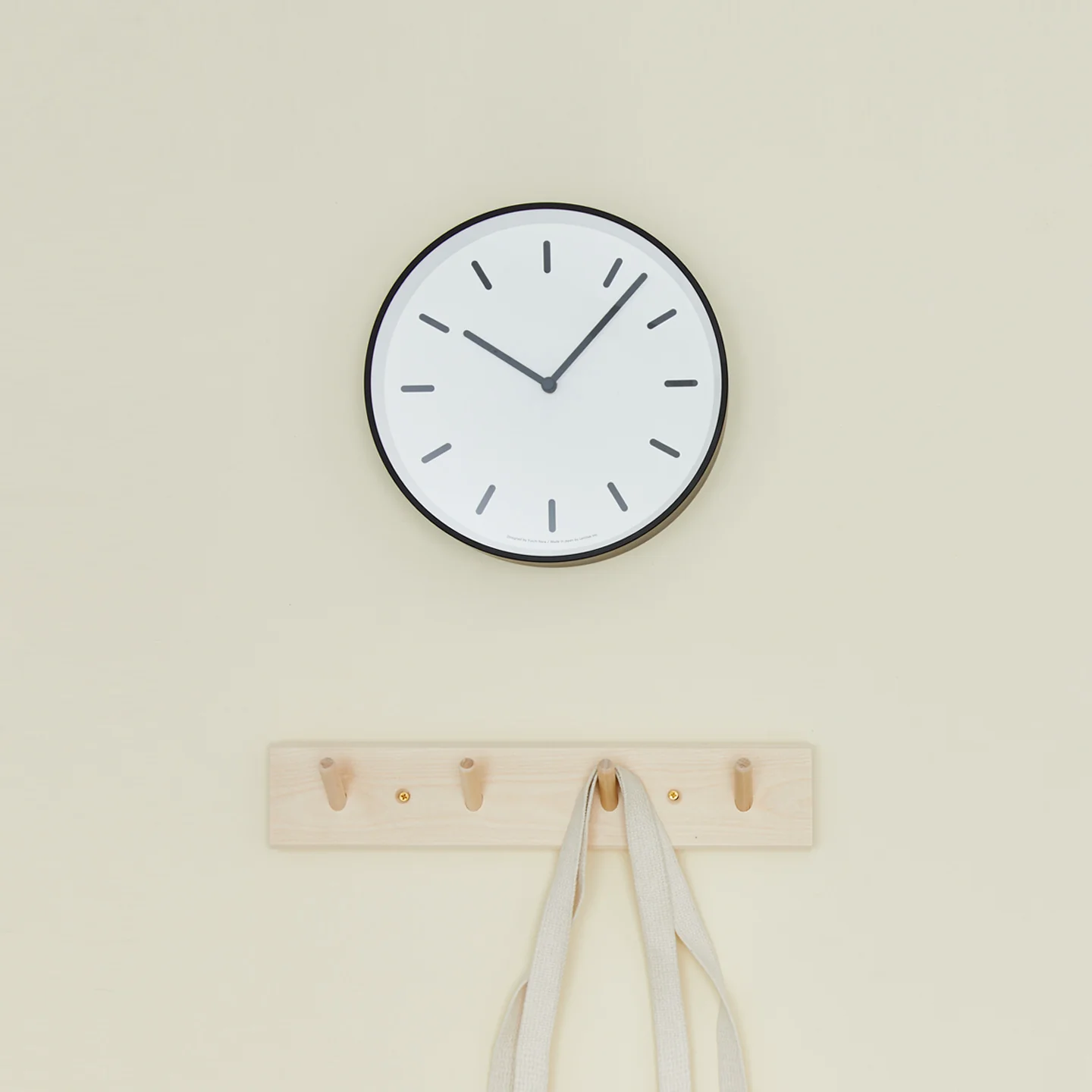 Graphic Wall Clock - Black - Image 2
