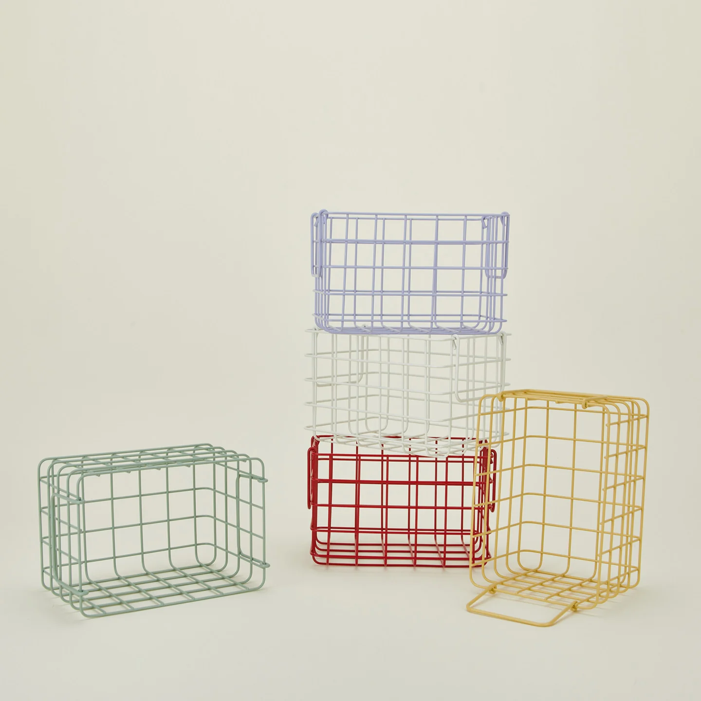 Grid Basket, Set of 3 - Butter - Image 5
