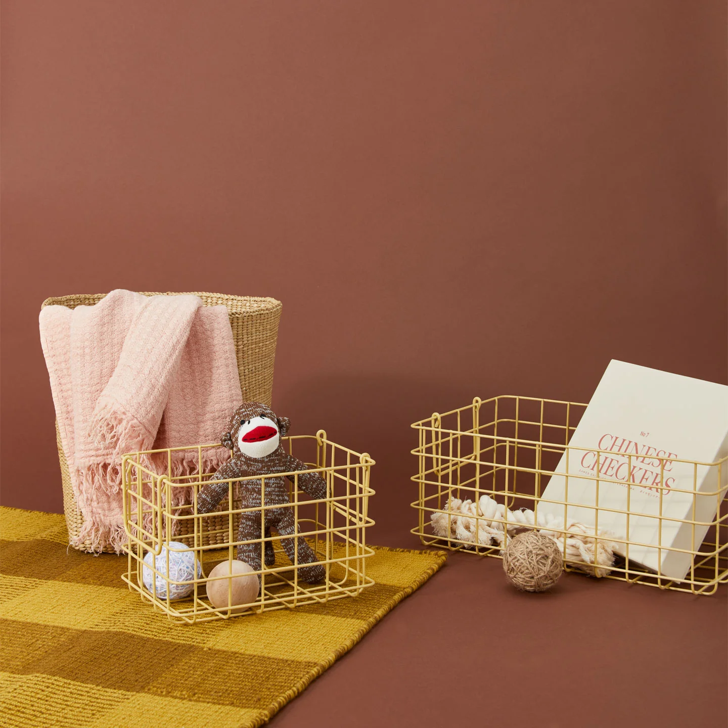 Grid Basket, Set of 3 - Butter - Image 6
