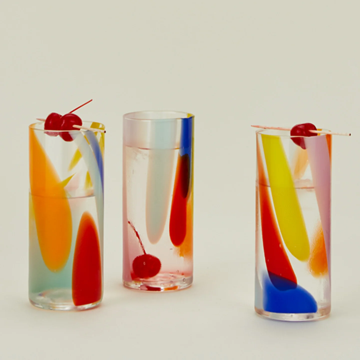 Hand Blown Highball - Multicolor - Image 2