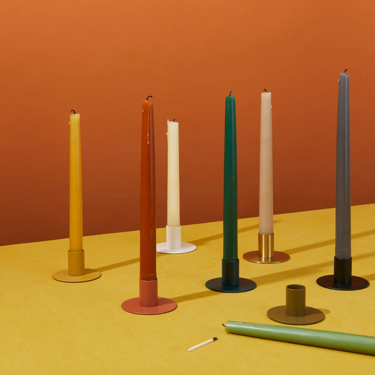 Hand Dipped Taper Set - Red - Image 3