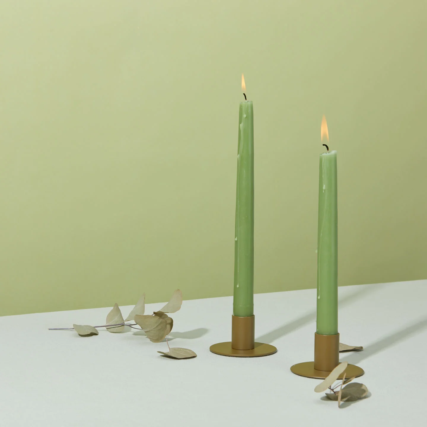Hand Dipped Taper Set - Sage - Image 3