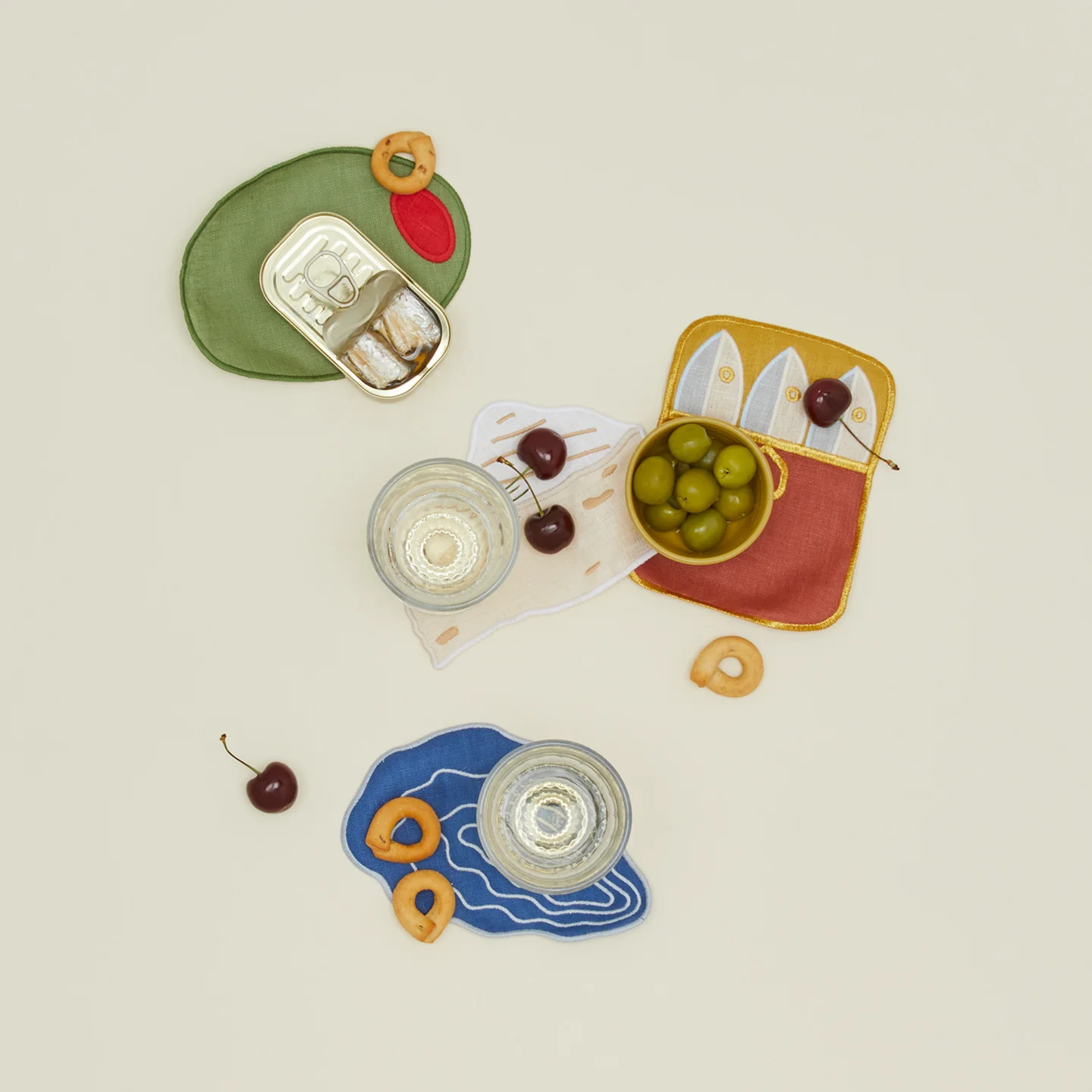 Hors D'Oeuvres Cocktail Napkins, Set of 4 - Image 2