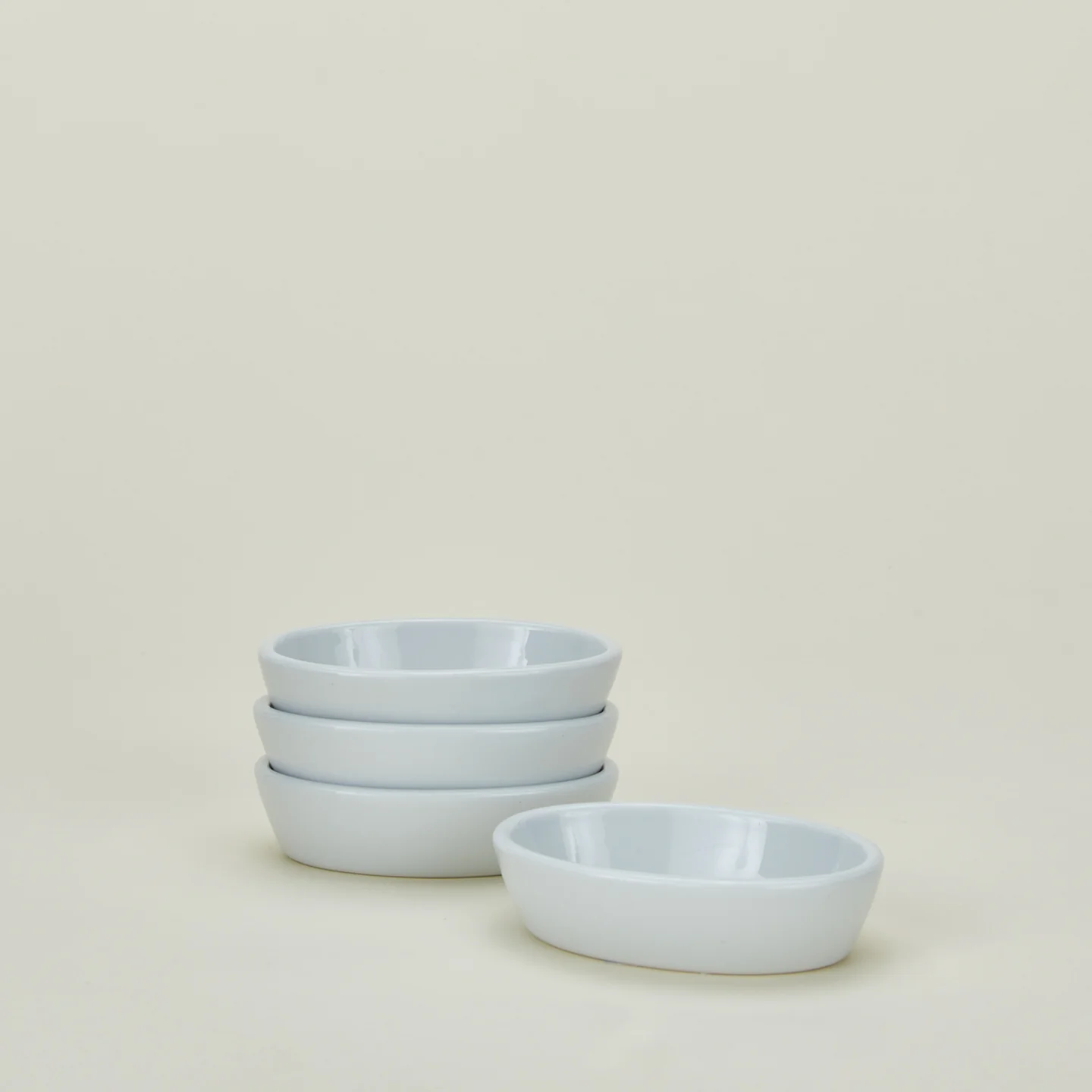 Individual Deep Oval Baker, Set of 4