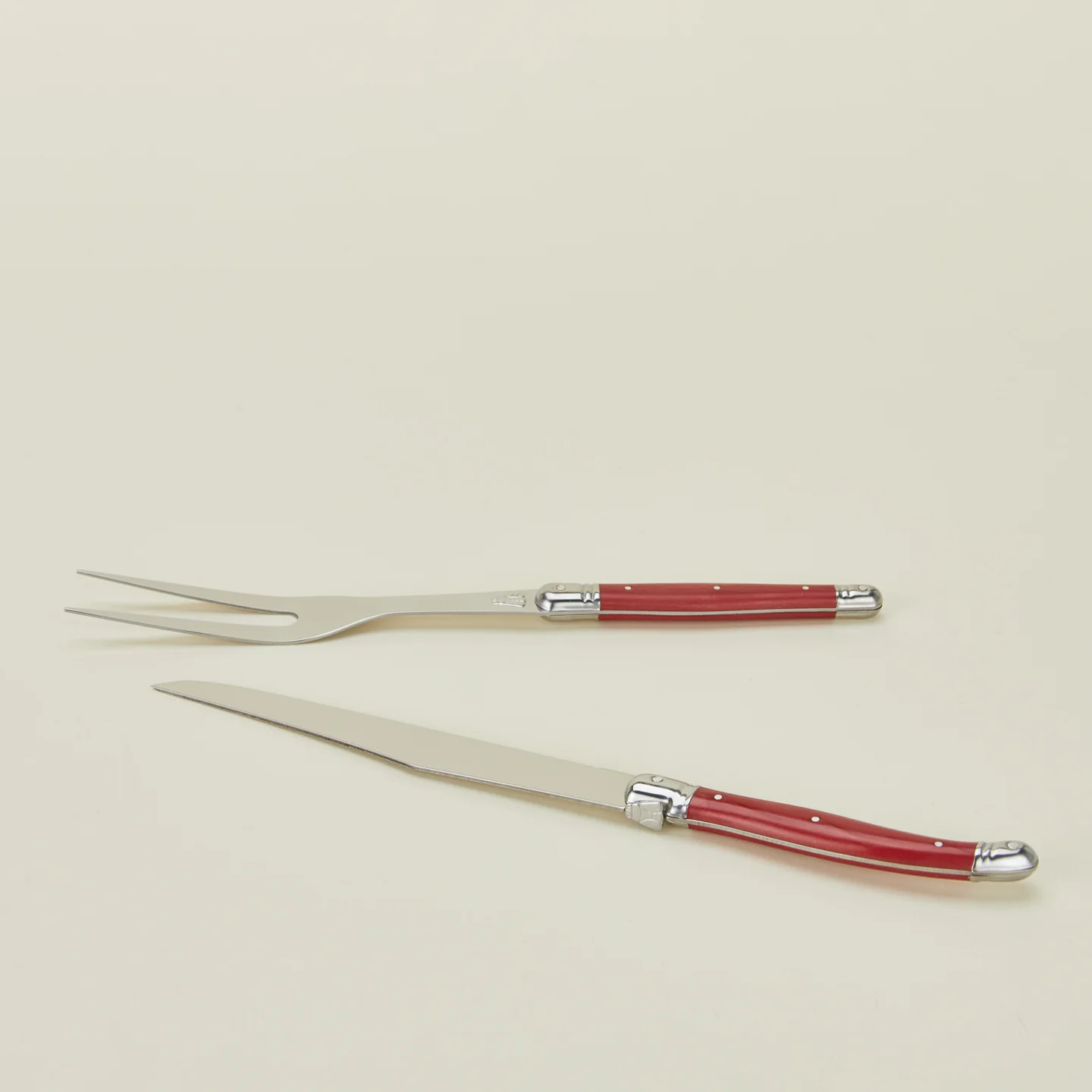 Jean Dubost Carving Set - Red - Image 3
