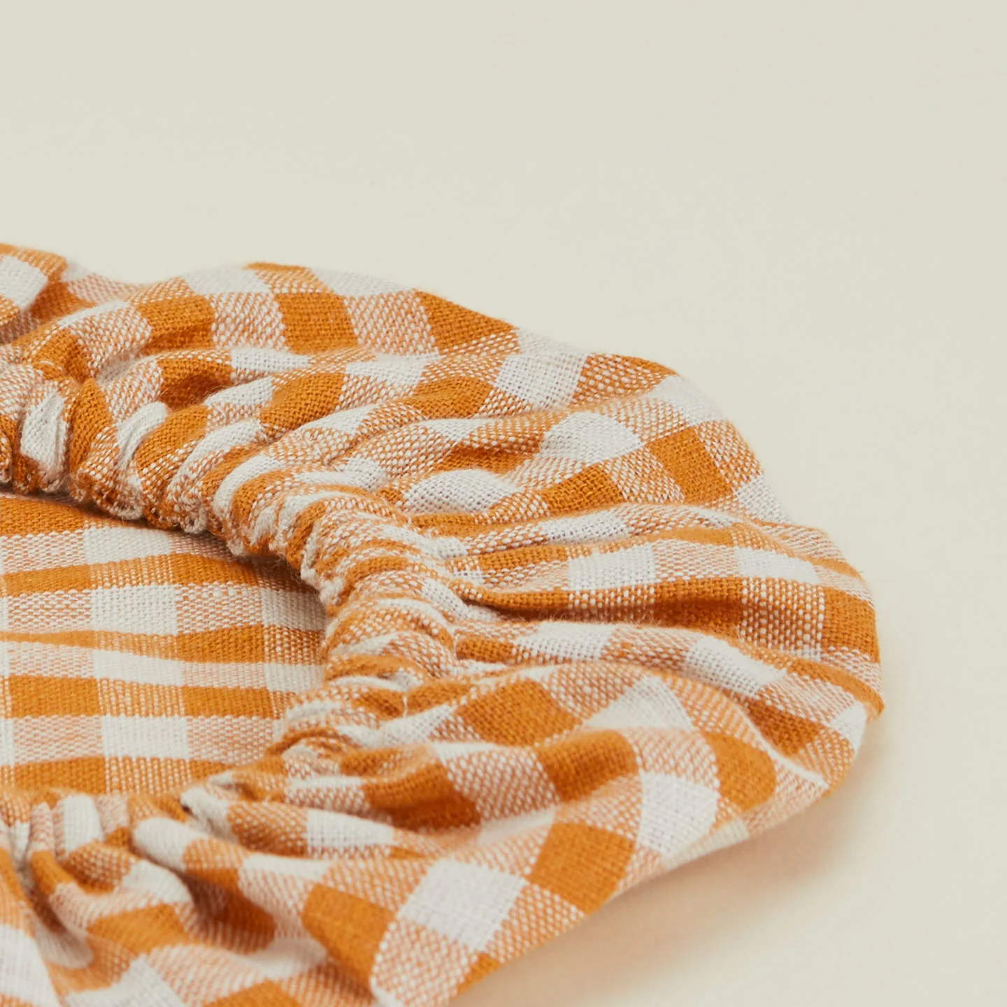 Linen Bowl Cover, Set of 3 - Orange - Image 3